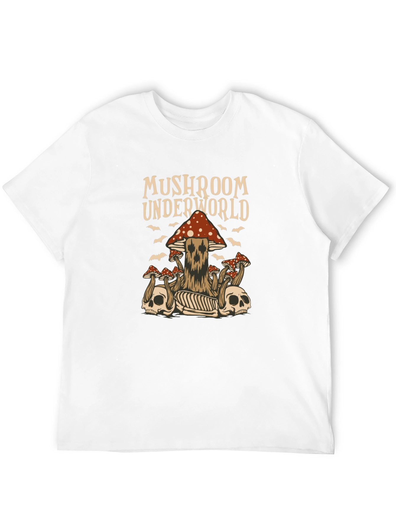 Black Mushroom Underworld Graphic Tee view 12