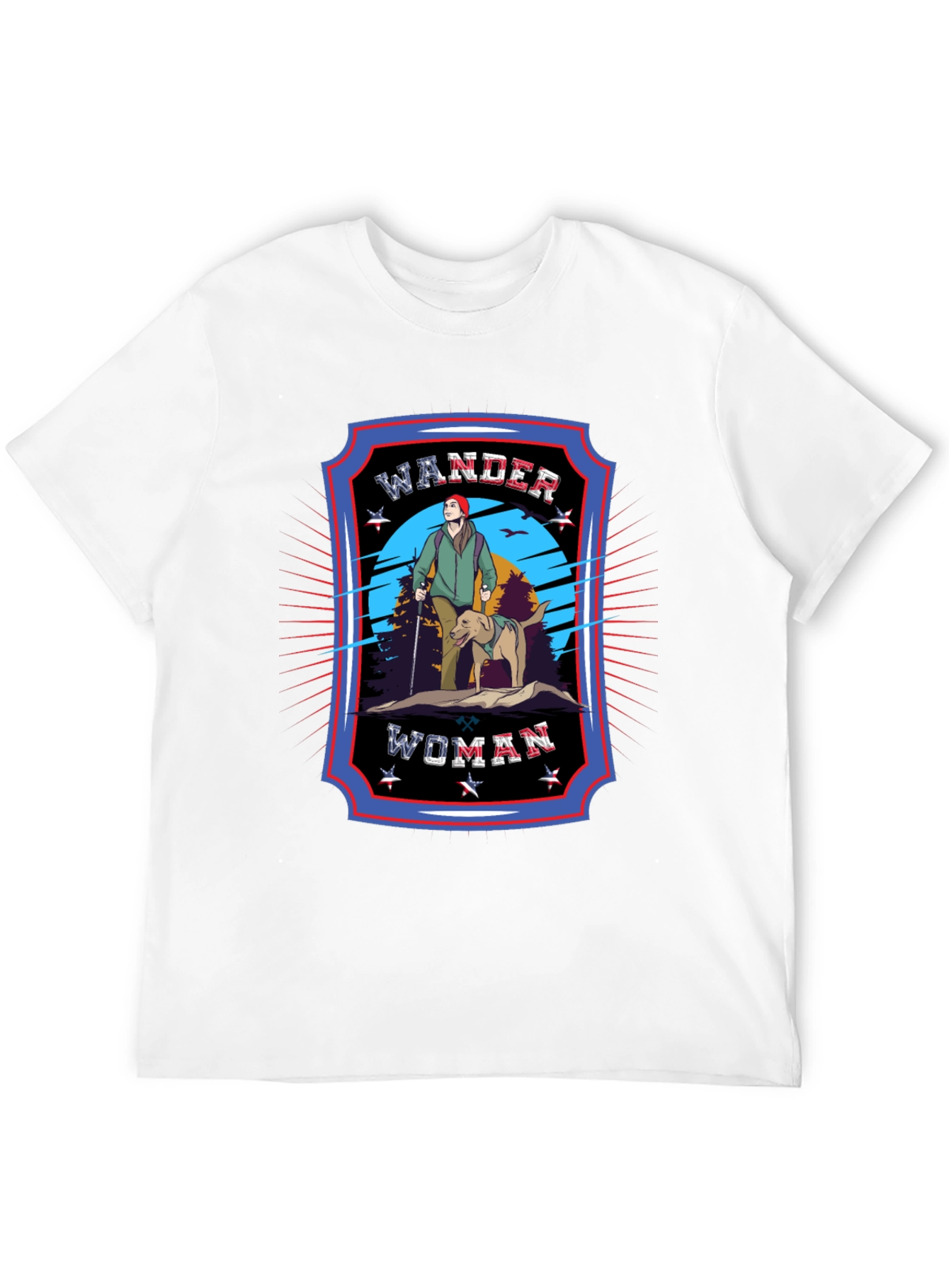Black Wander Woman Graphic T-Shirt - Adventure Ready! view 12