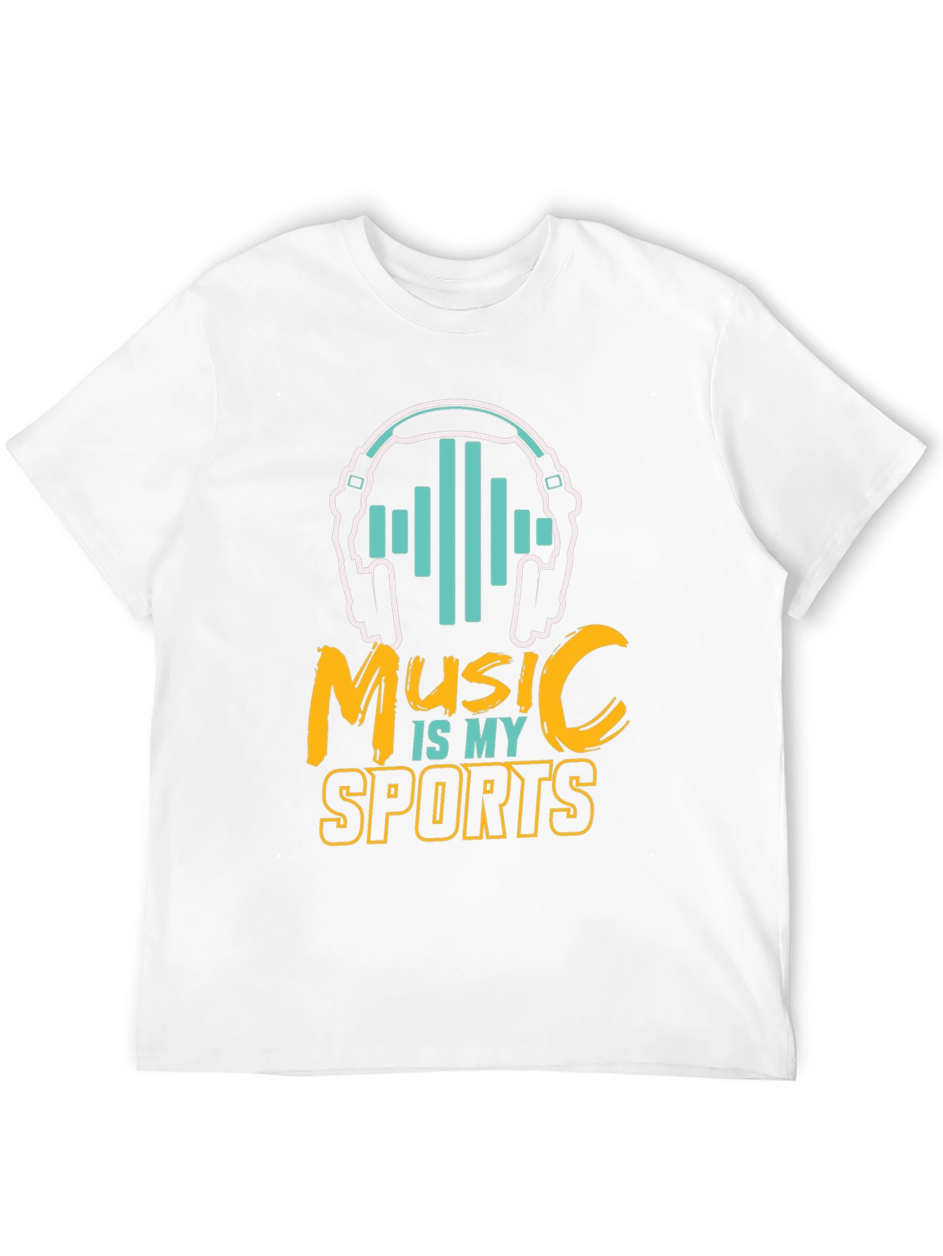 Black Music is My Sport Graphic Tee - Black Cotton T-Shirt view 12