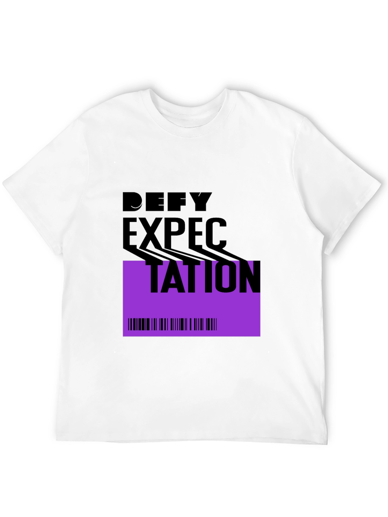 Defy Expectation Graphic Tee - Modern Black T-Shirt - 12
