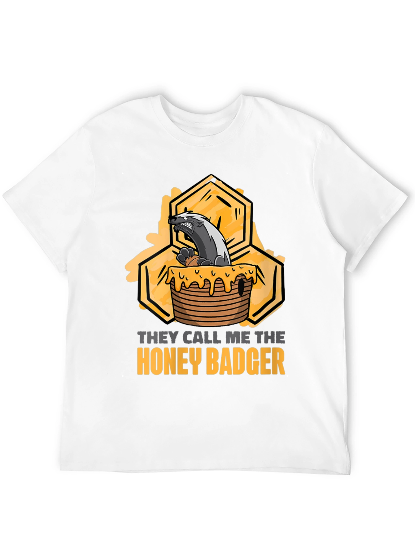 Black Honey Badger Graphic T-Shirt - Unisex view 12