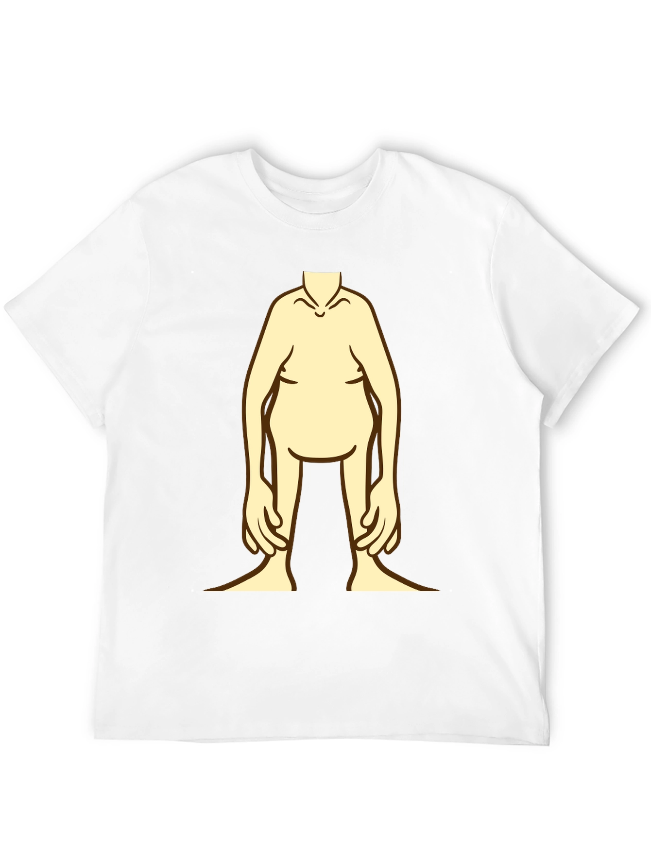 Black Funny Cartoon Body Black T-Shirt view 12