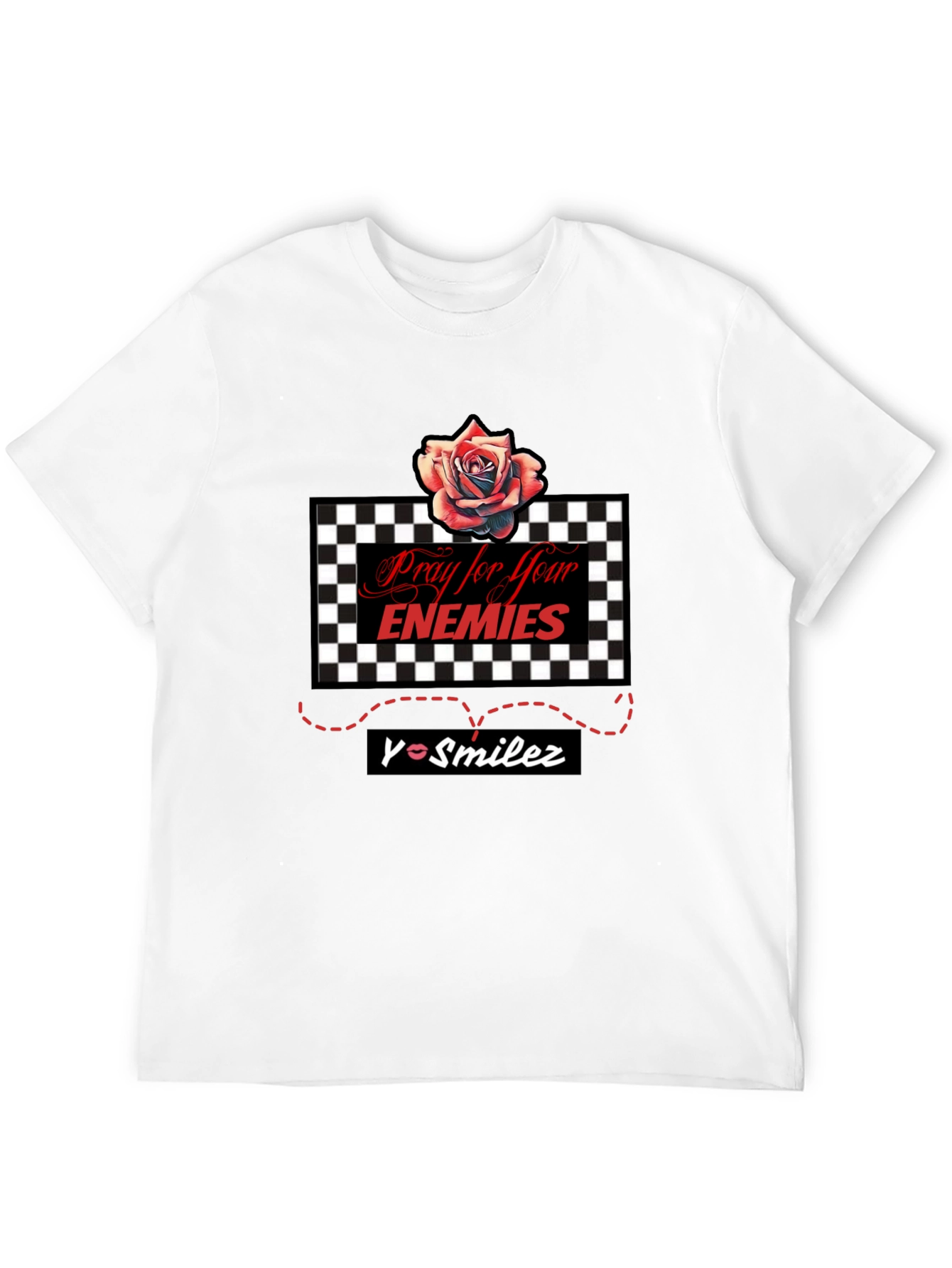 Black Pray for Your Enemies Graphic Tee view 12