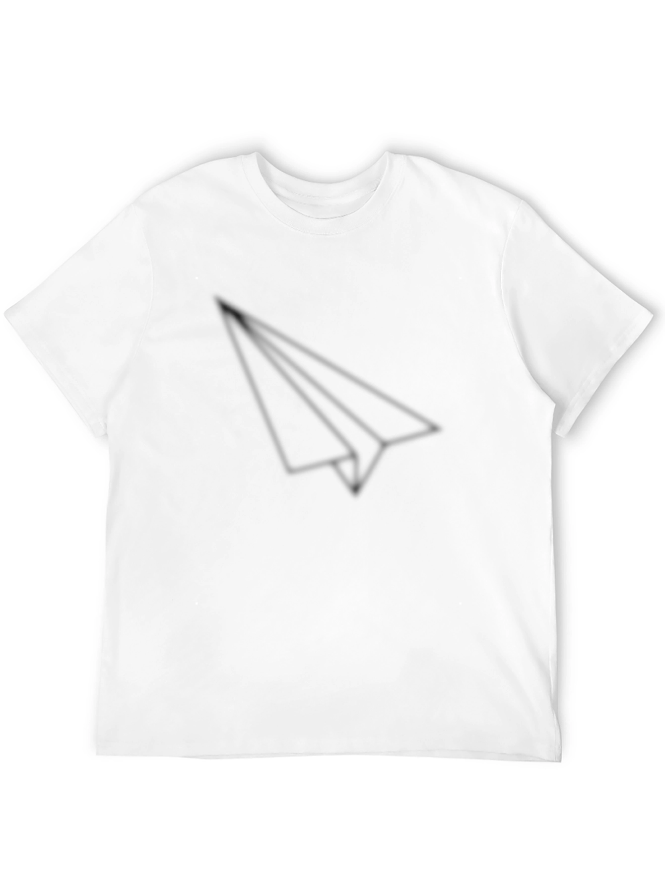 Black Men's Black Paper Airplane Graphic Tee view 12