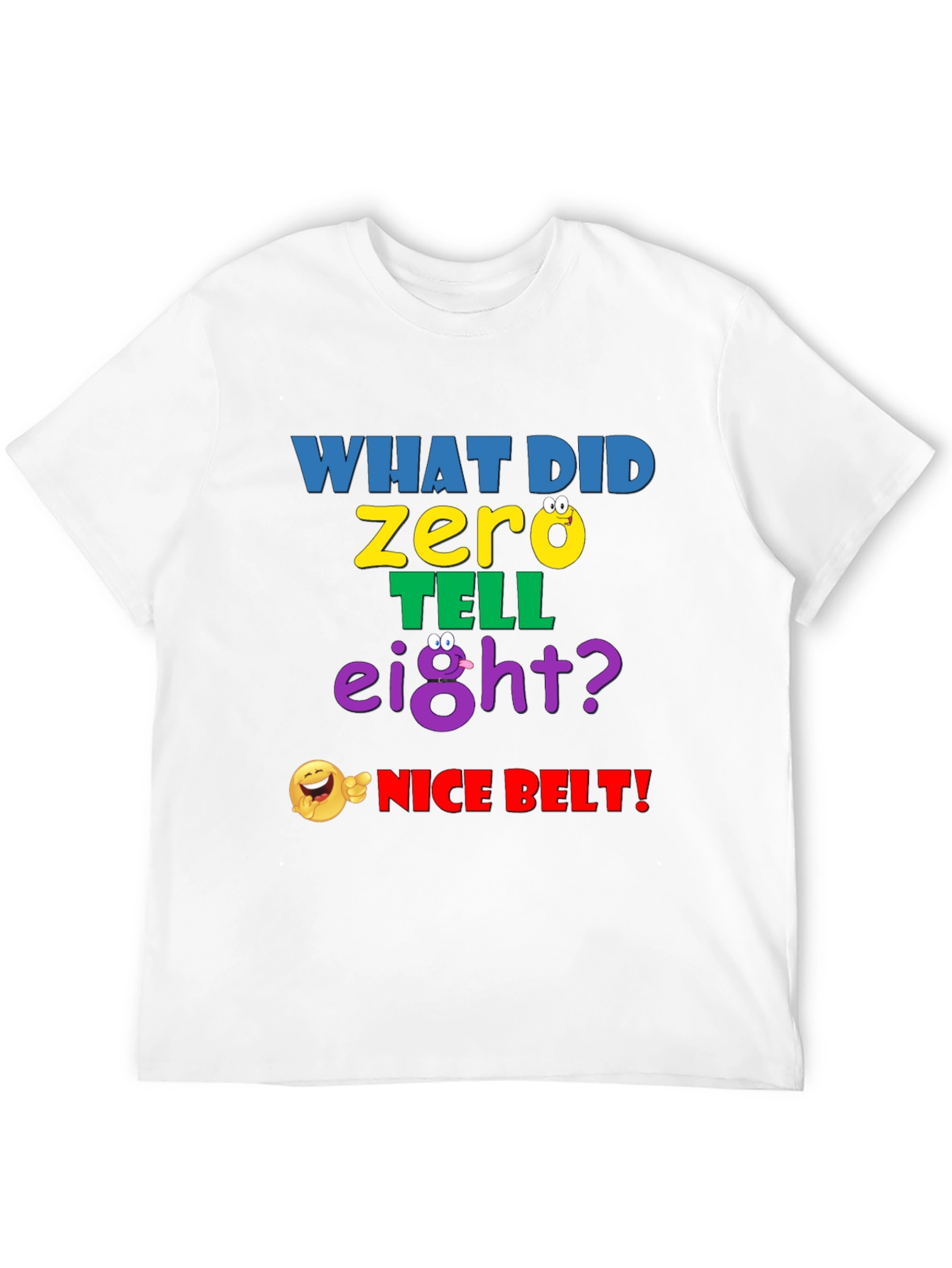 Black Funny Math Joke T-Shirt - "Nice Belt!" view 12