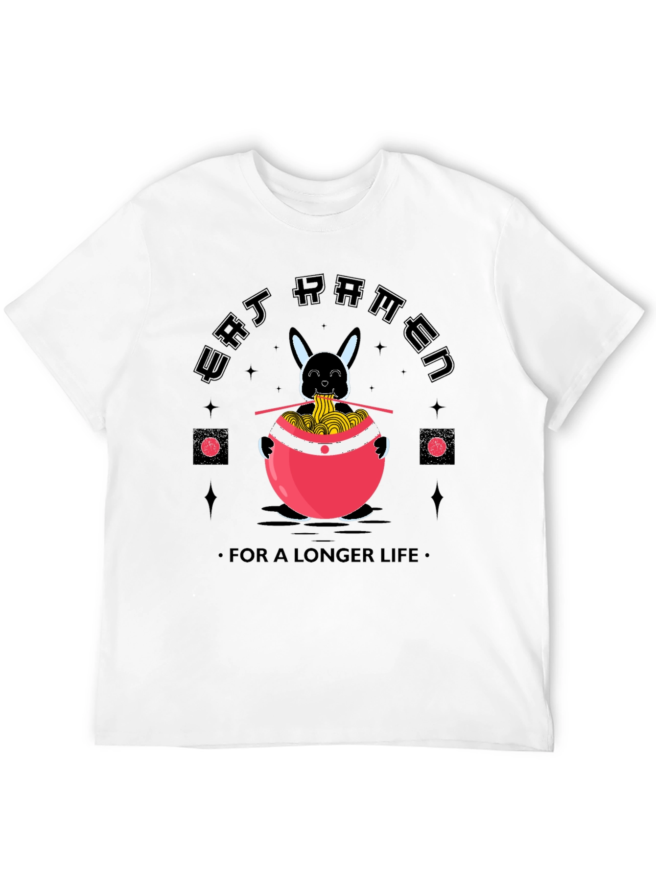 Eat Ramen for a Longer Life Funny T-Shirt - 12