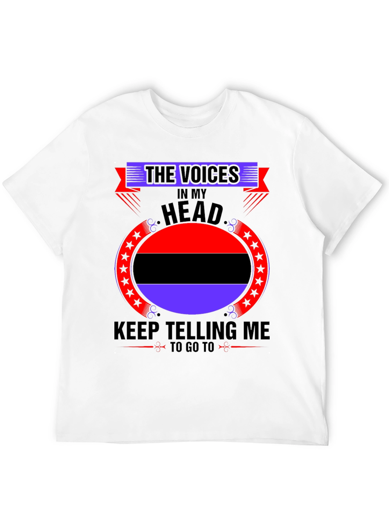 Black Voices in My Head Graphic Tee - Bold Statement Shirt view 12