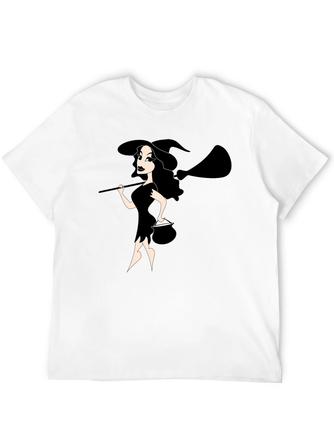 Black Halloween Witch T-Shirt - Spooky & Stylish Black Tee view 12