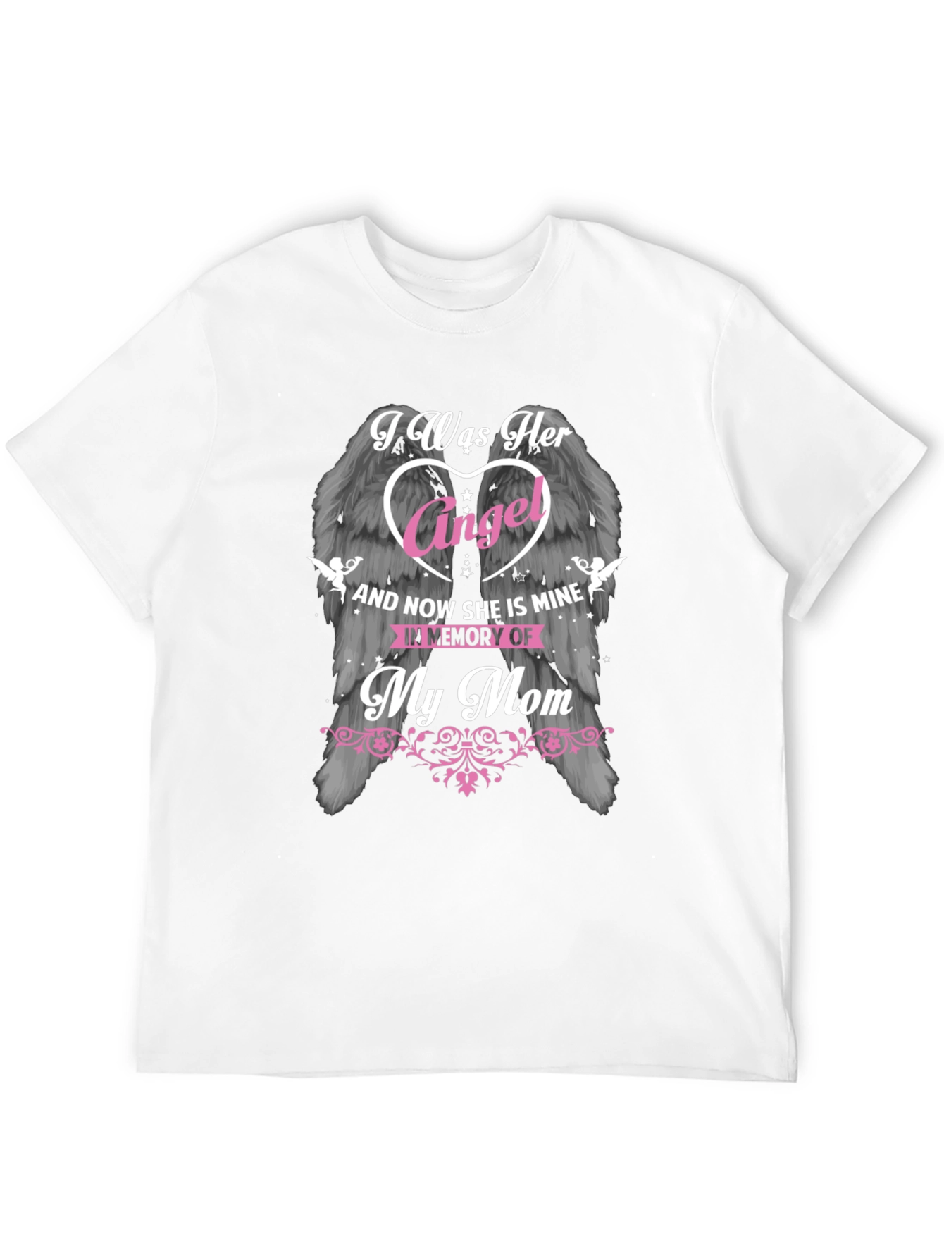 Black I Was Her Angel Memorial T-Shirt view 12