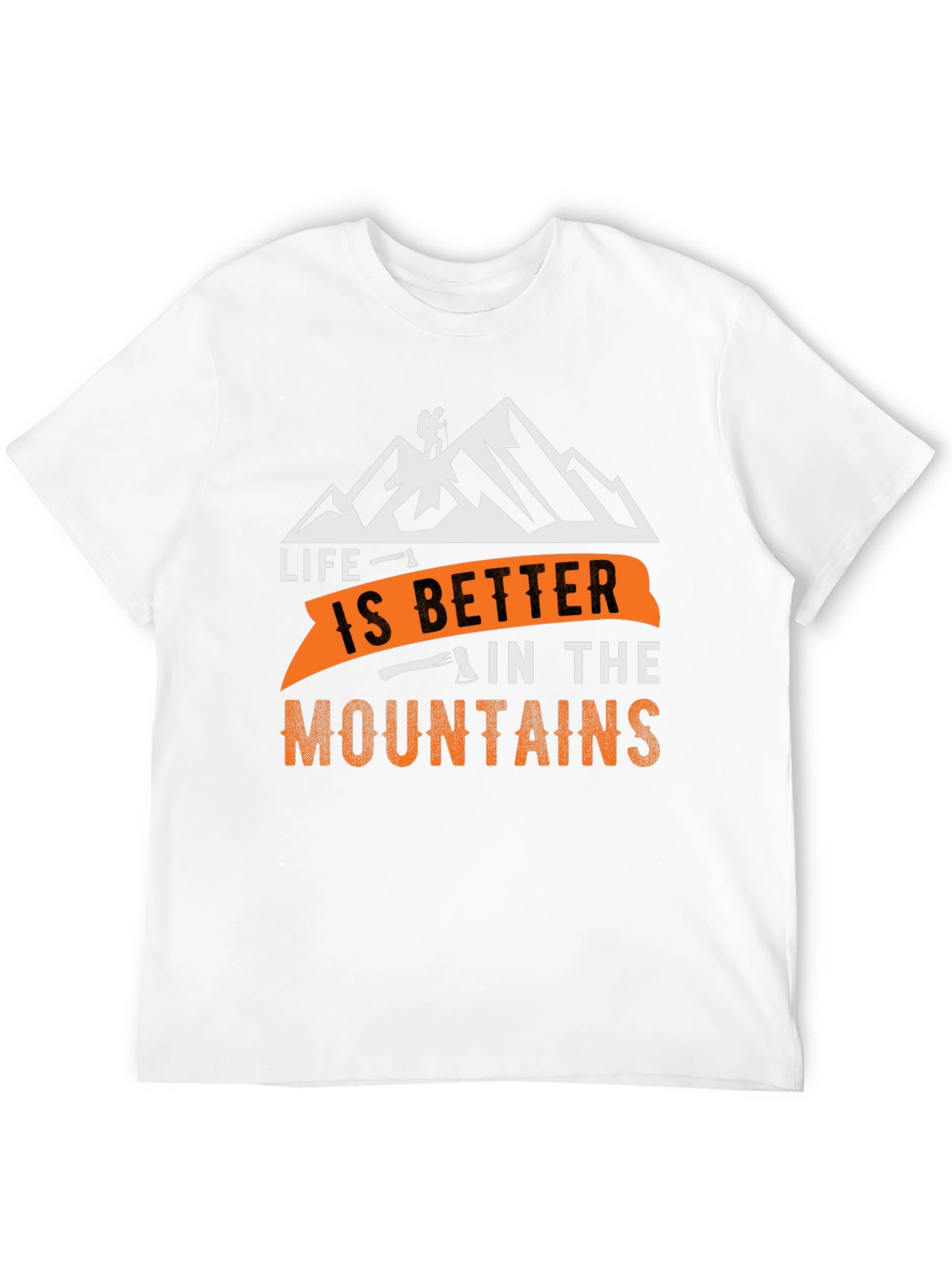 Black Life is Better in the Mountains Black T-Shirt view 12