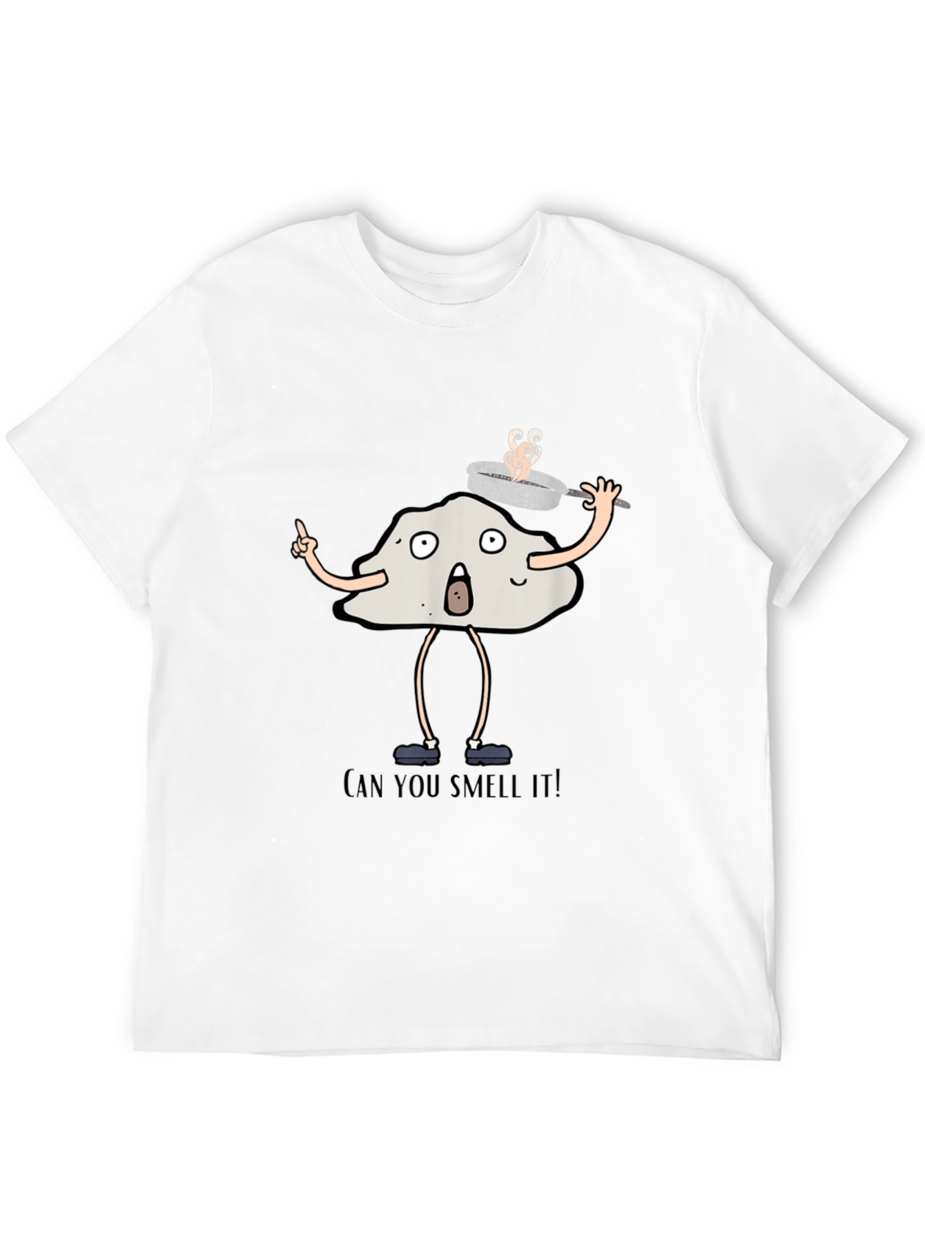 Black Funny Dough Character Black T-Shirt view 12