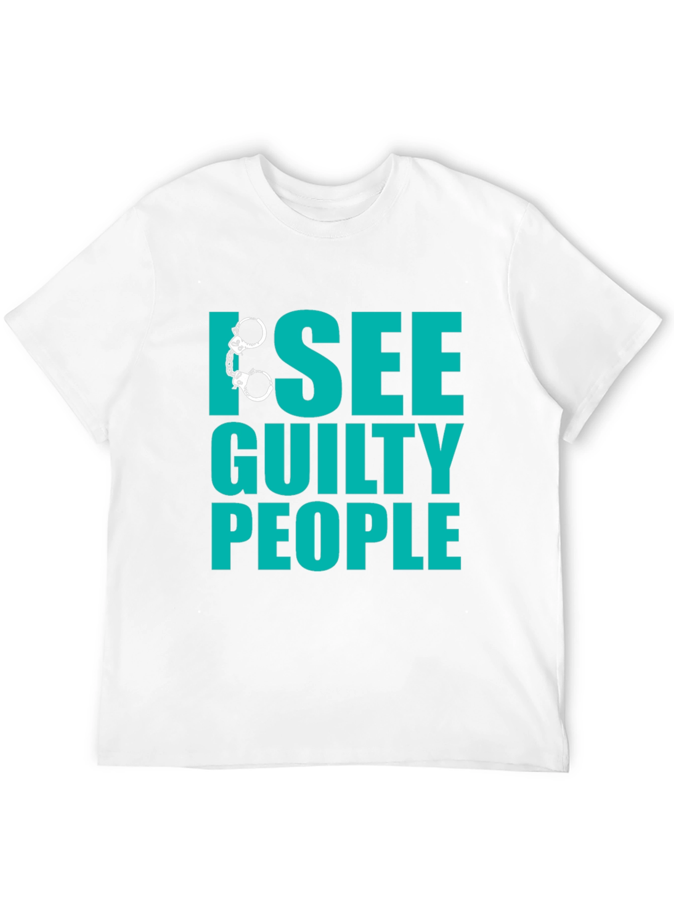 Black I See Guilty People T-Shirt - Funny Novelty Tee view 12