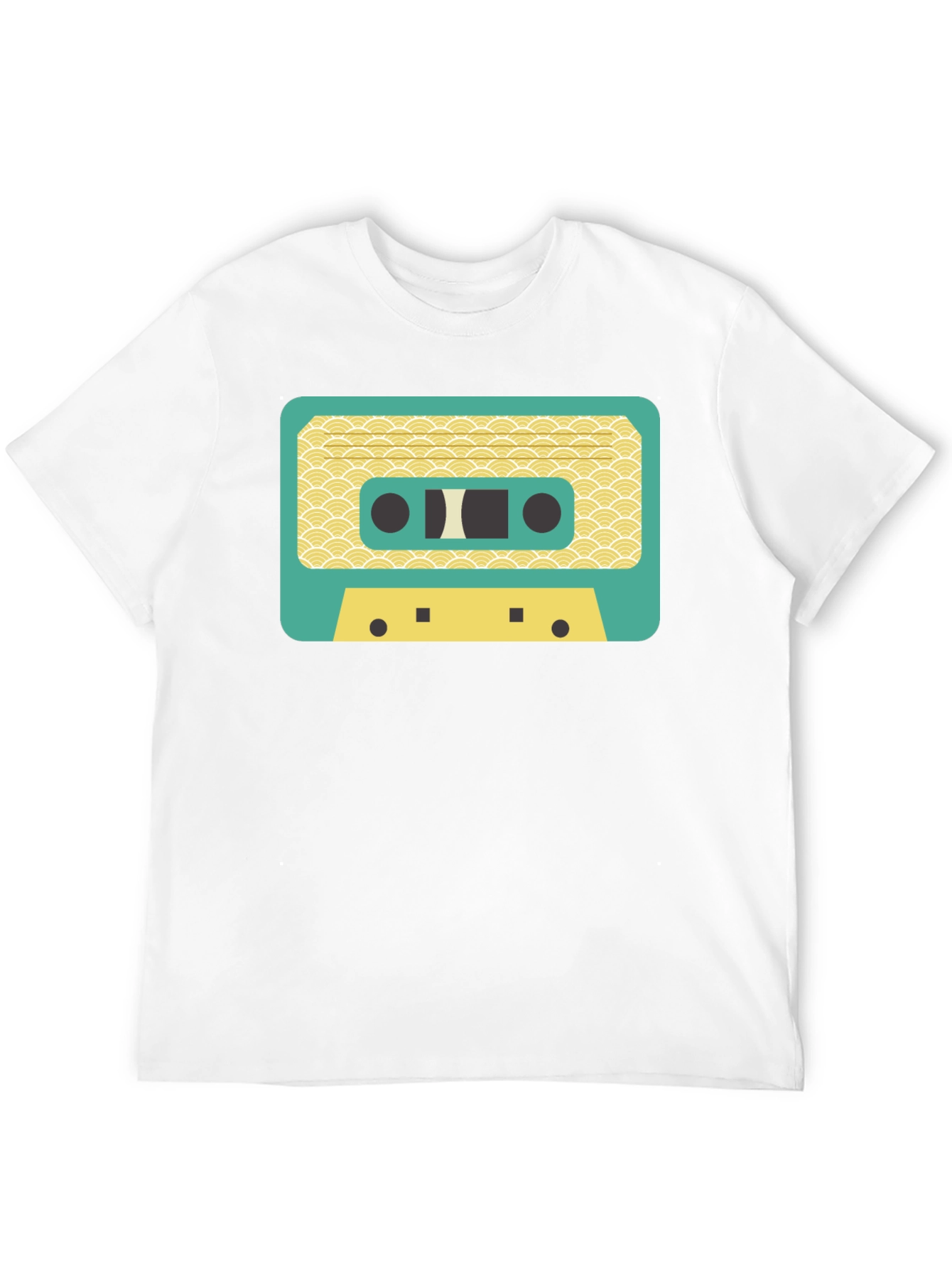 Black Retro Cassette Tape Graphic T-Shirt view 12