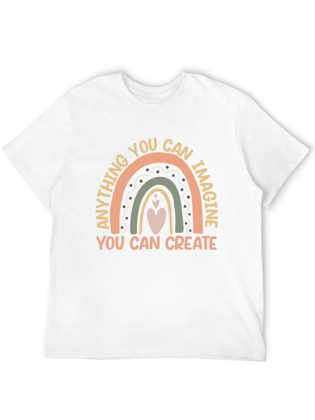 Black Inspirational Rainbow Graphic Tee view 12