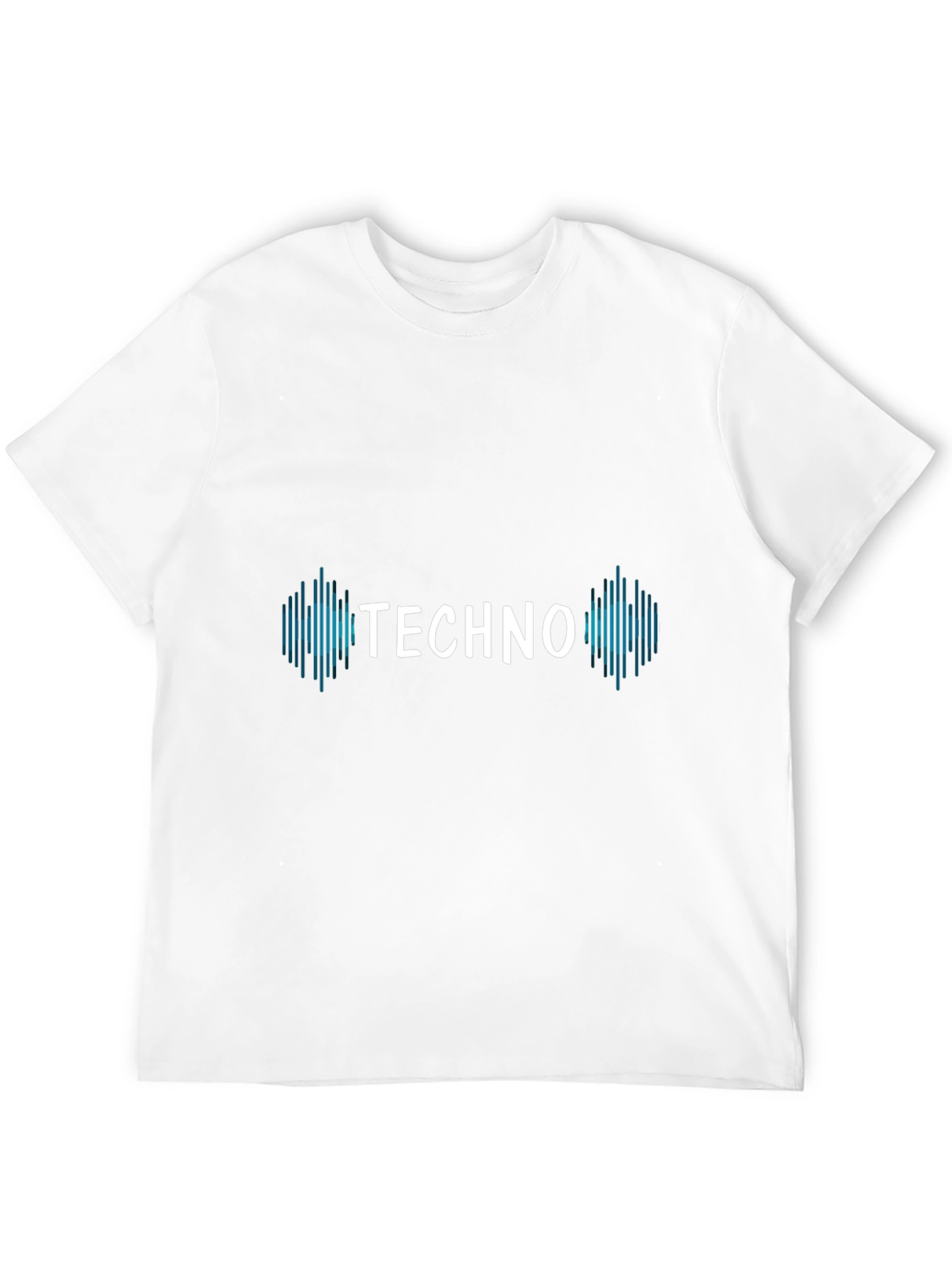 Black Techno Music Graphic T-Shirt - Black Short Sleeve Tee view 12