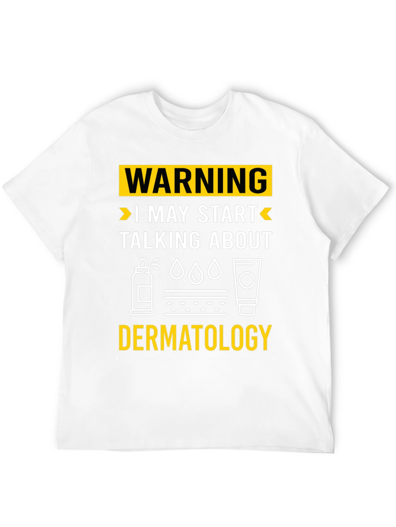 Black Warning Dermatology T-Shirt view 12