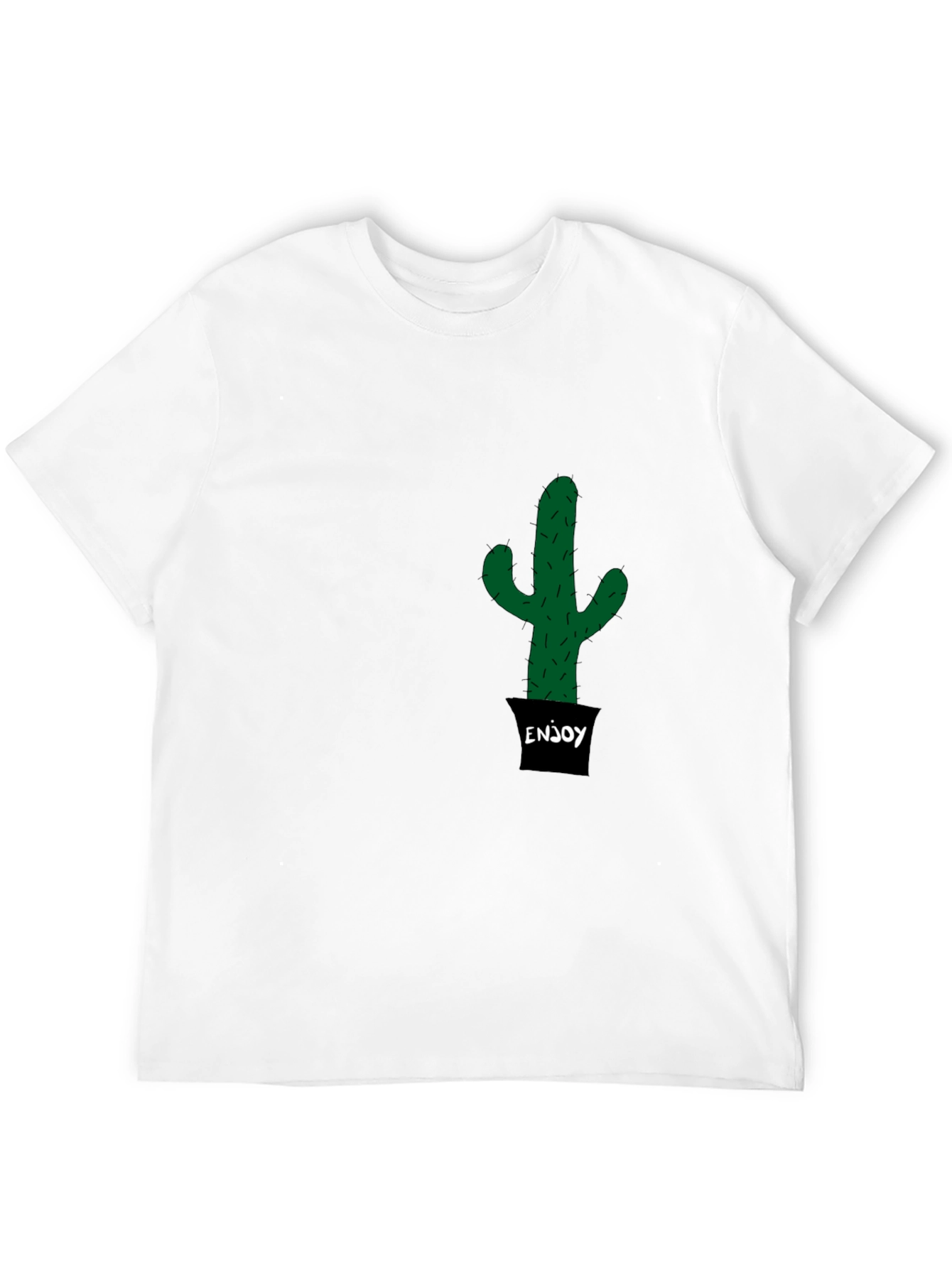 Black Cactus Enjoy T-Shirt - Trendy & Unique view 12