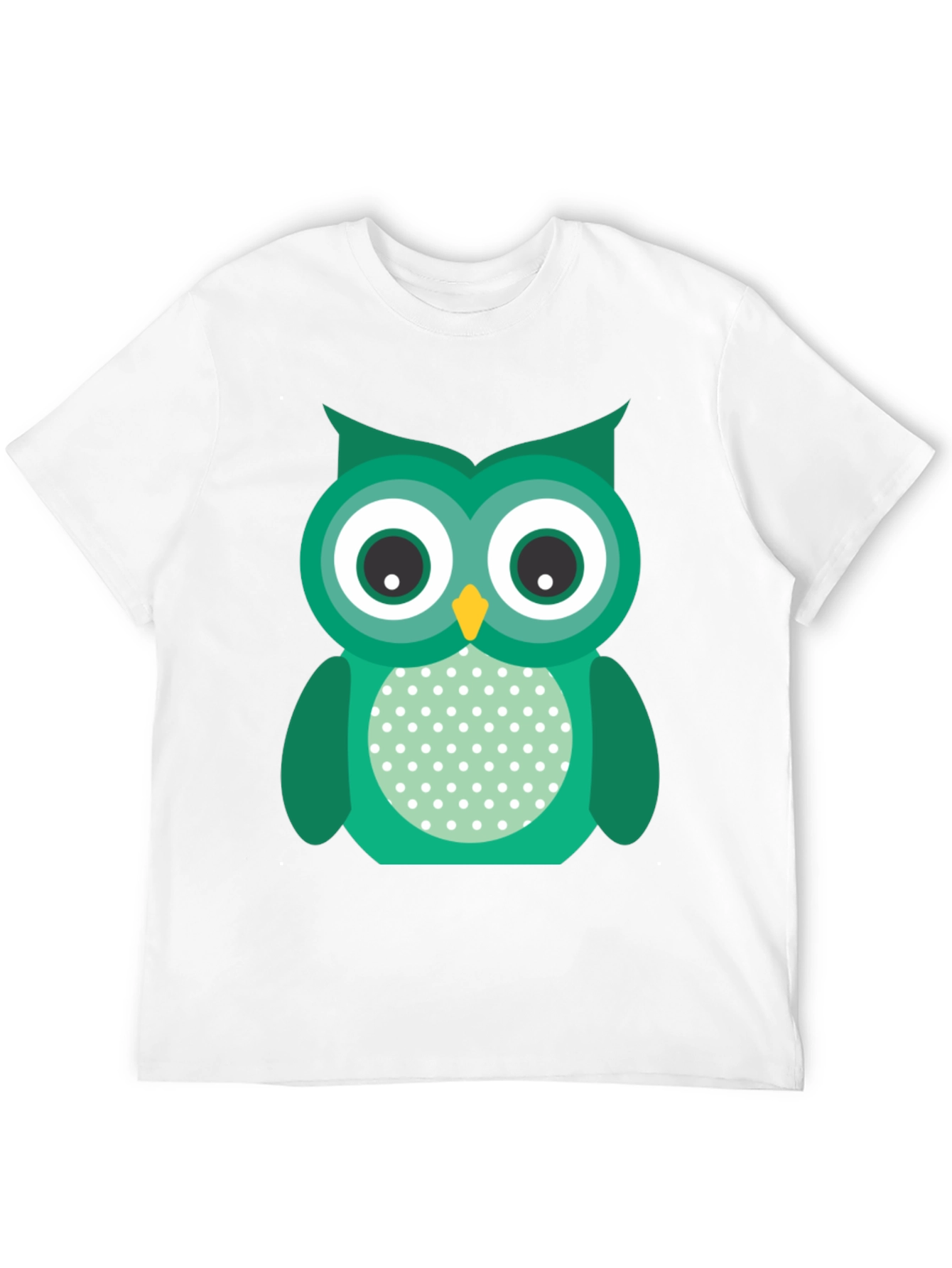 Black Cute Owl Graphic Print Black T-Shirt view 12