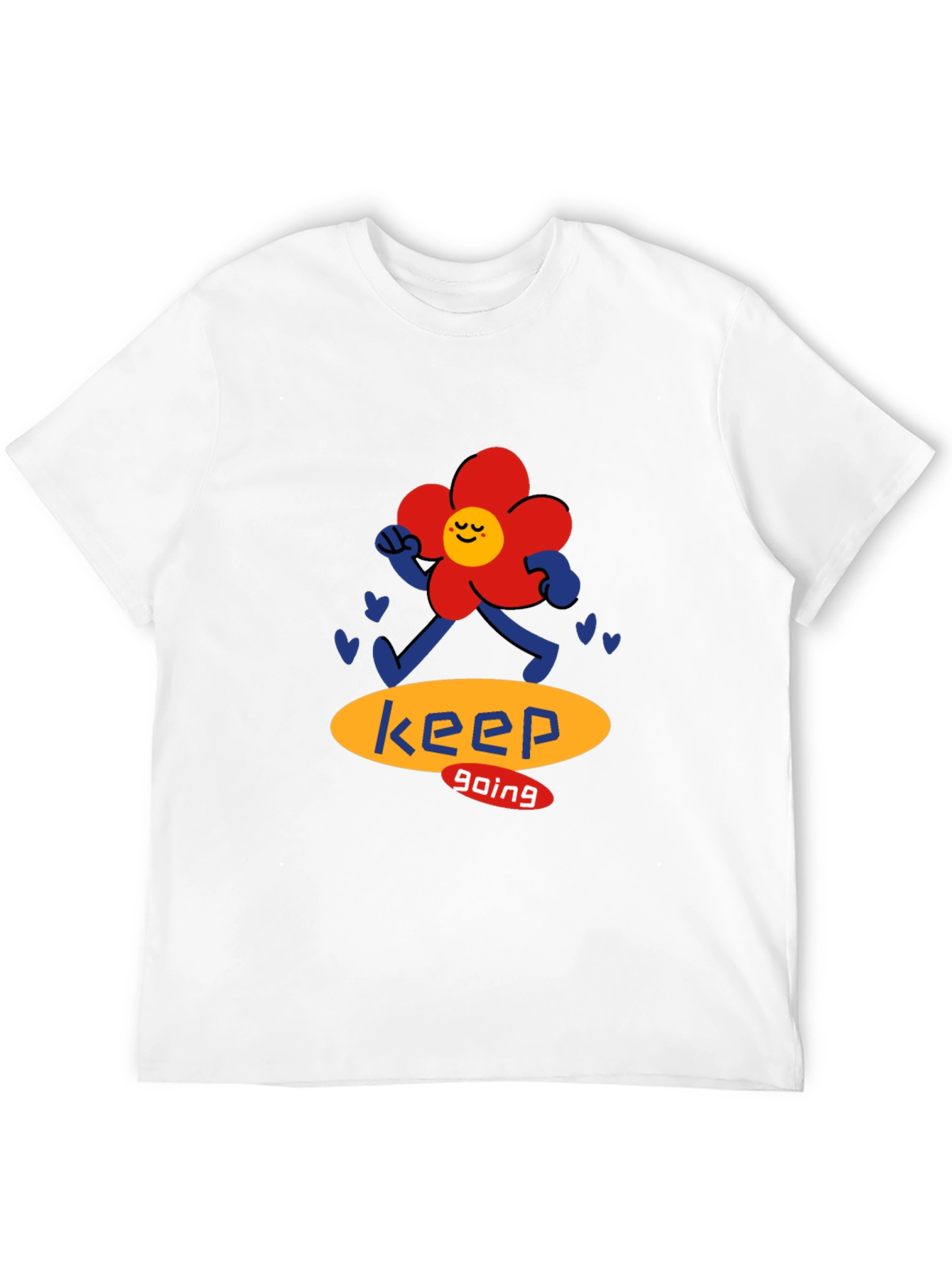 Black Keep Going Flower Graphic Black T-Shirt view 12