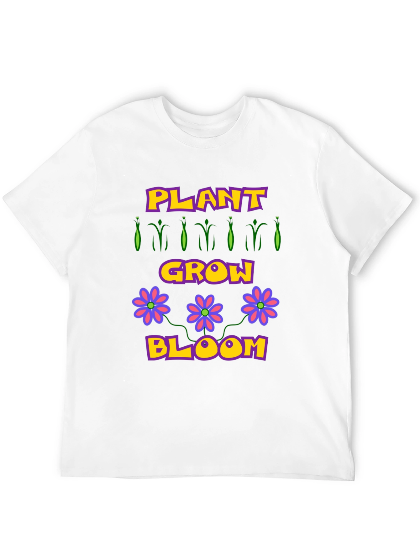 Black Plant Grow Bloom T-Shirt - Garden Lovers Tee view 12