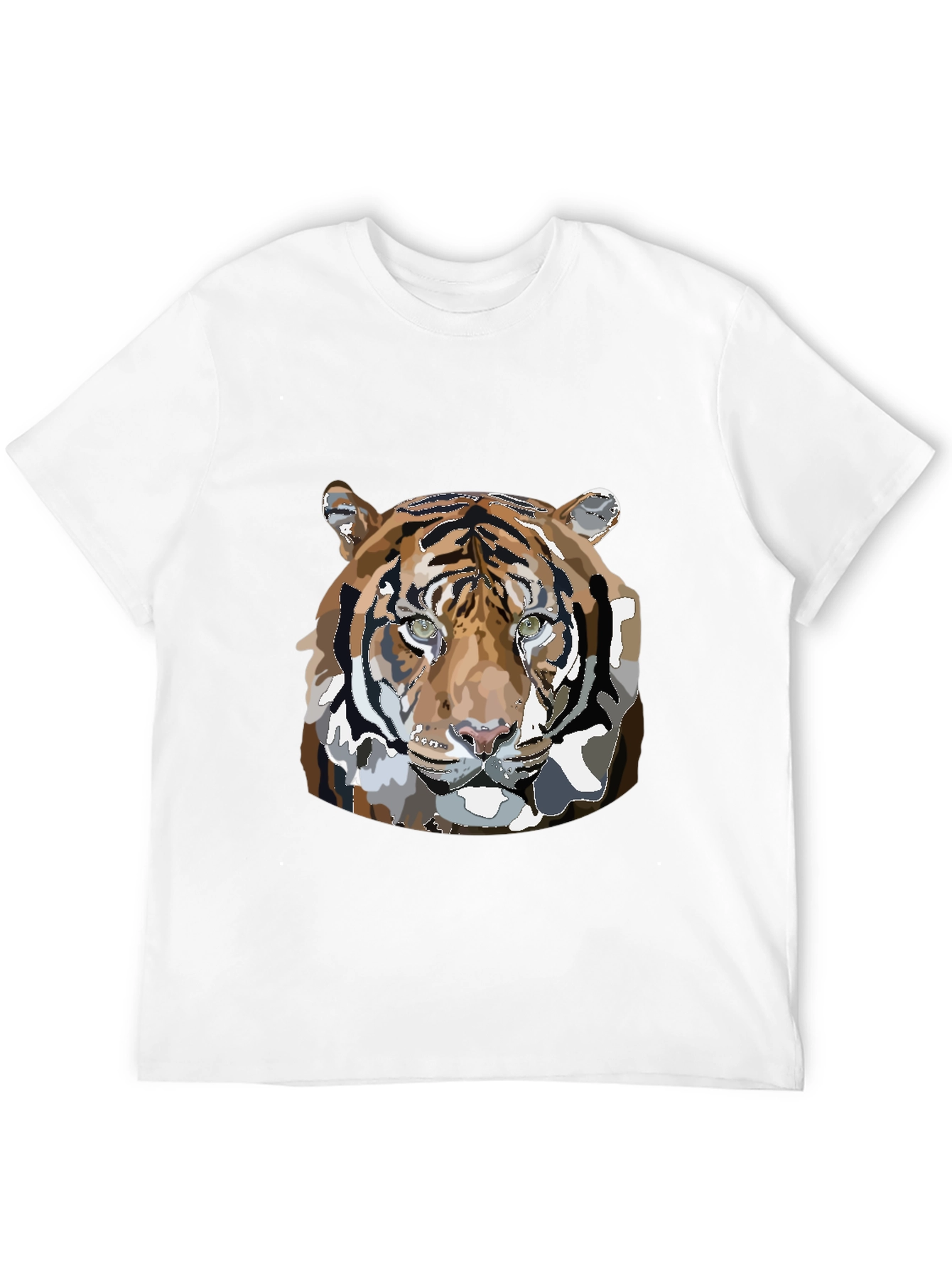 Black Tiger Graphic Print Black T-Shirt view 12