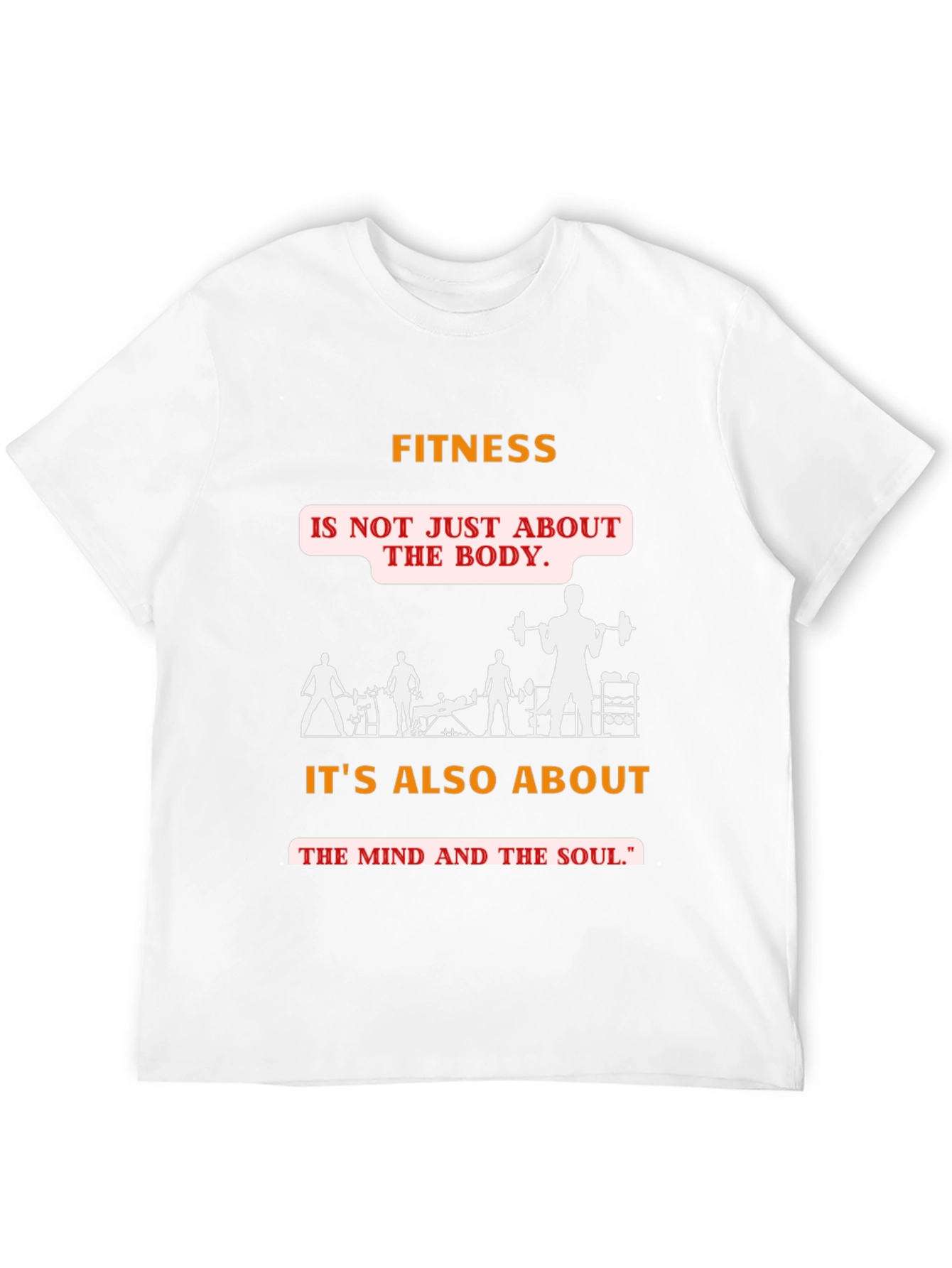 Black Fitness Mind & Body Graphic Tee - Black view 12