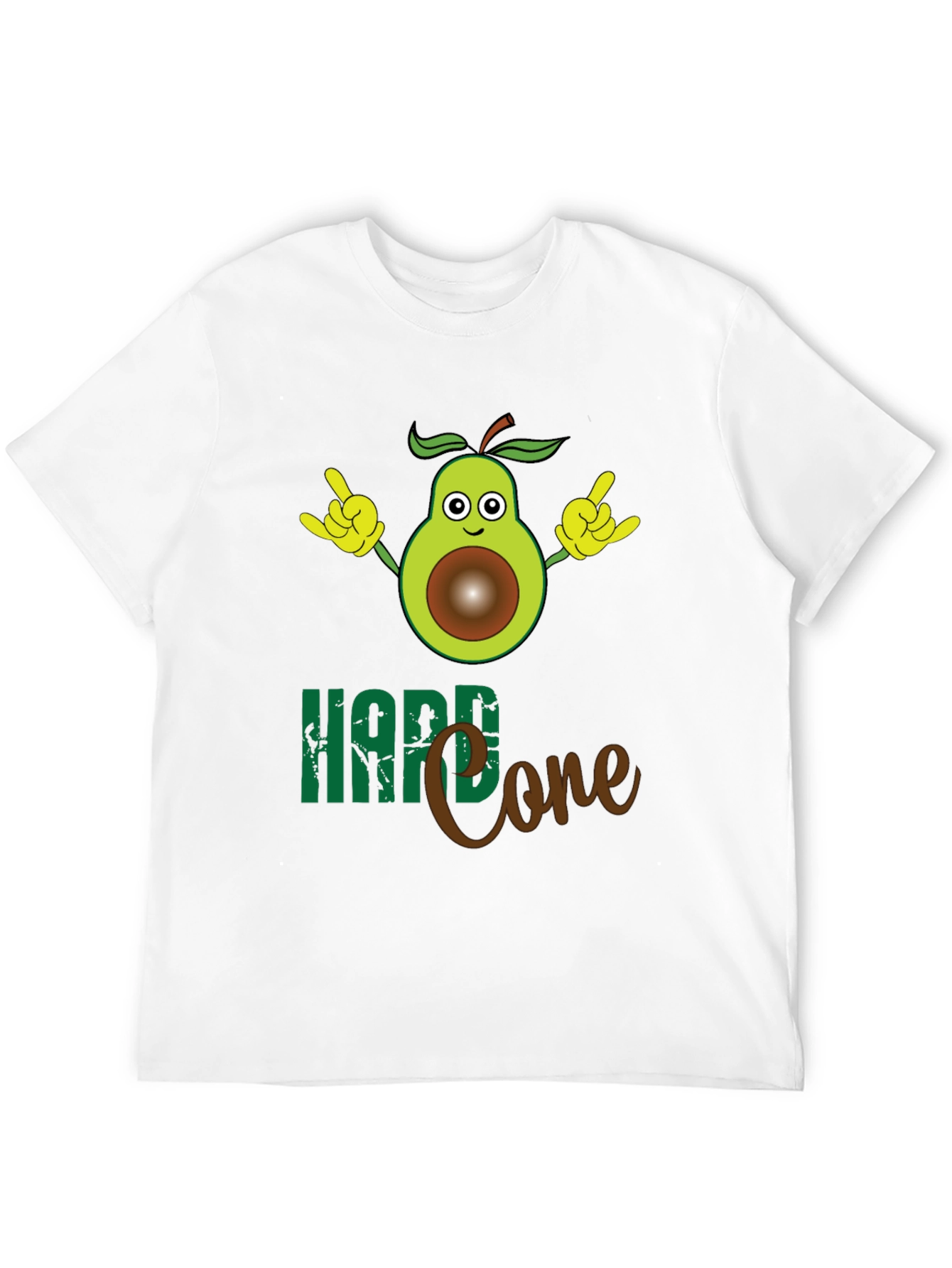 Black Hard Core Avocado T-Shirt view 12