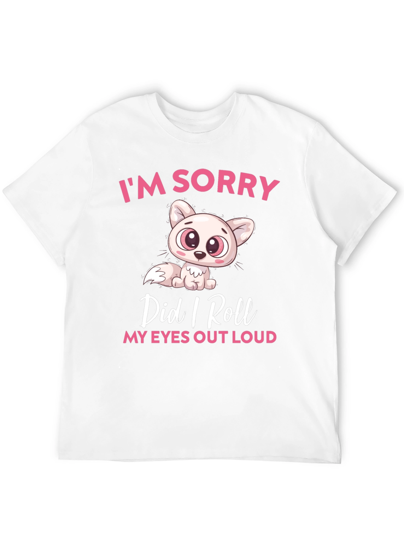 Black Funny Cat Graphic T-Shirt: I'm Sorry, Did I Roll My Eyes Out Loud? view 12