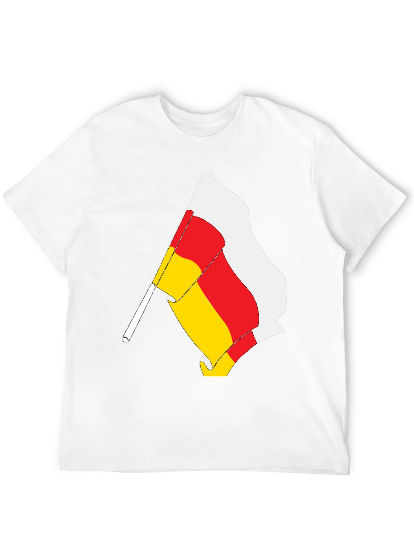 South Ossetia Flag T-Shirt - Black Cotton Tee - 12