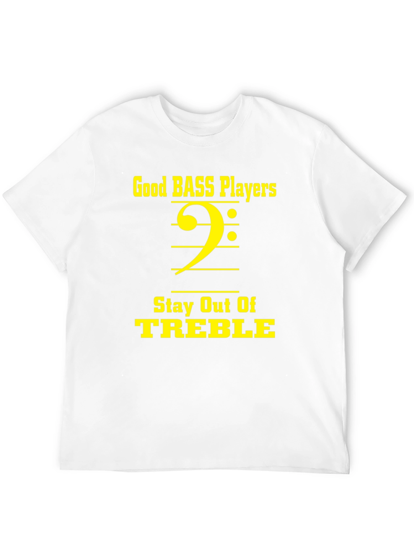 Black Good Bass Players Stay Out of Treble T-Shirt view 12
