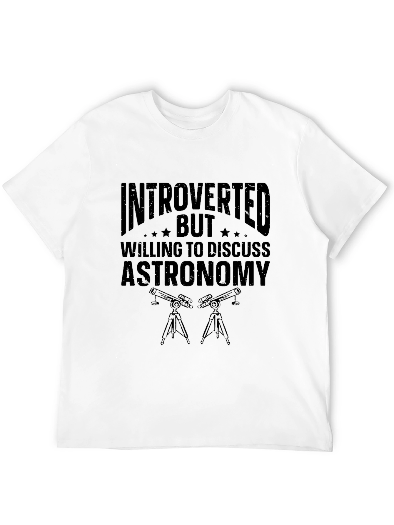 Black Introverted Astronomy T-Shirt view 12