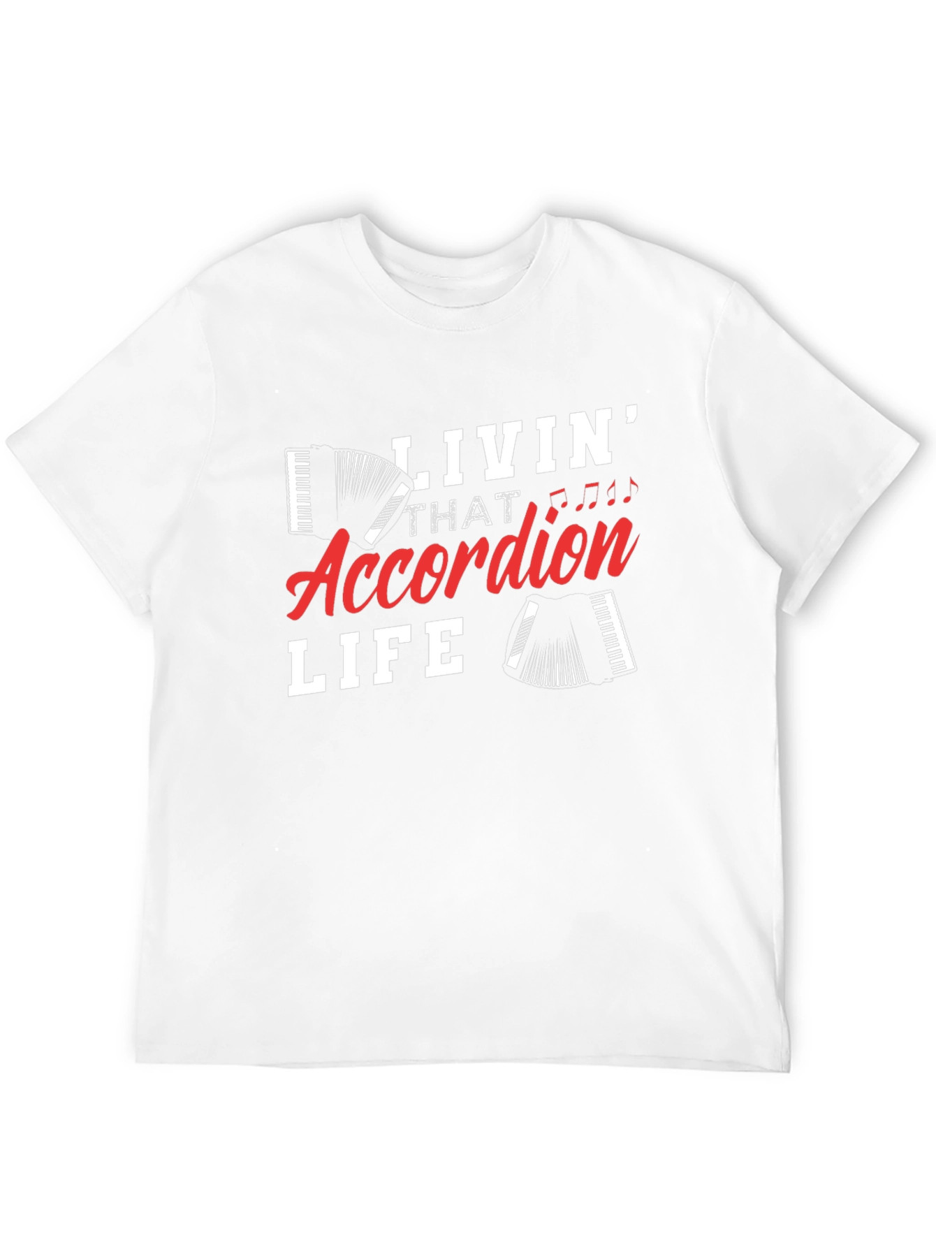 Black Accordion Life Graphic Tee - Musician T-Shirt view 12