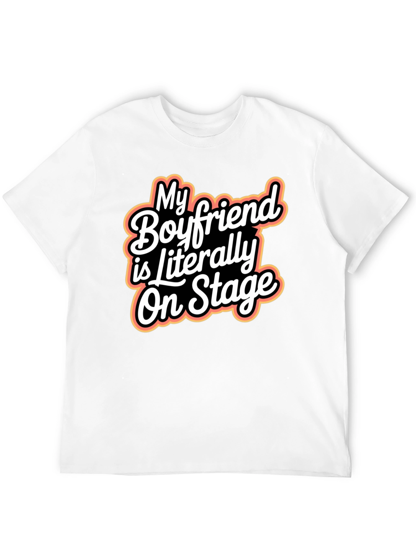 Black My Boyfriend Is Literally On Stage Graphic Tee view 12