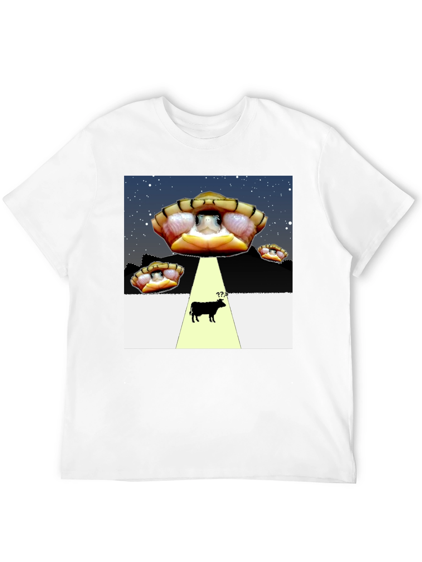 Black UFO Turtle Abduction T-Shirt view 12