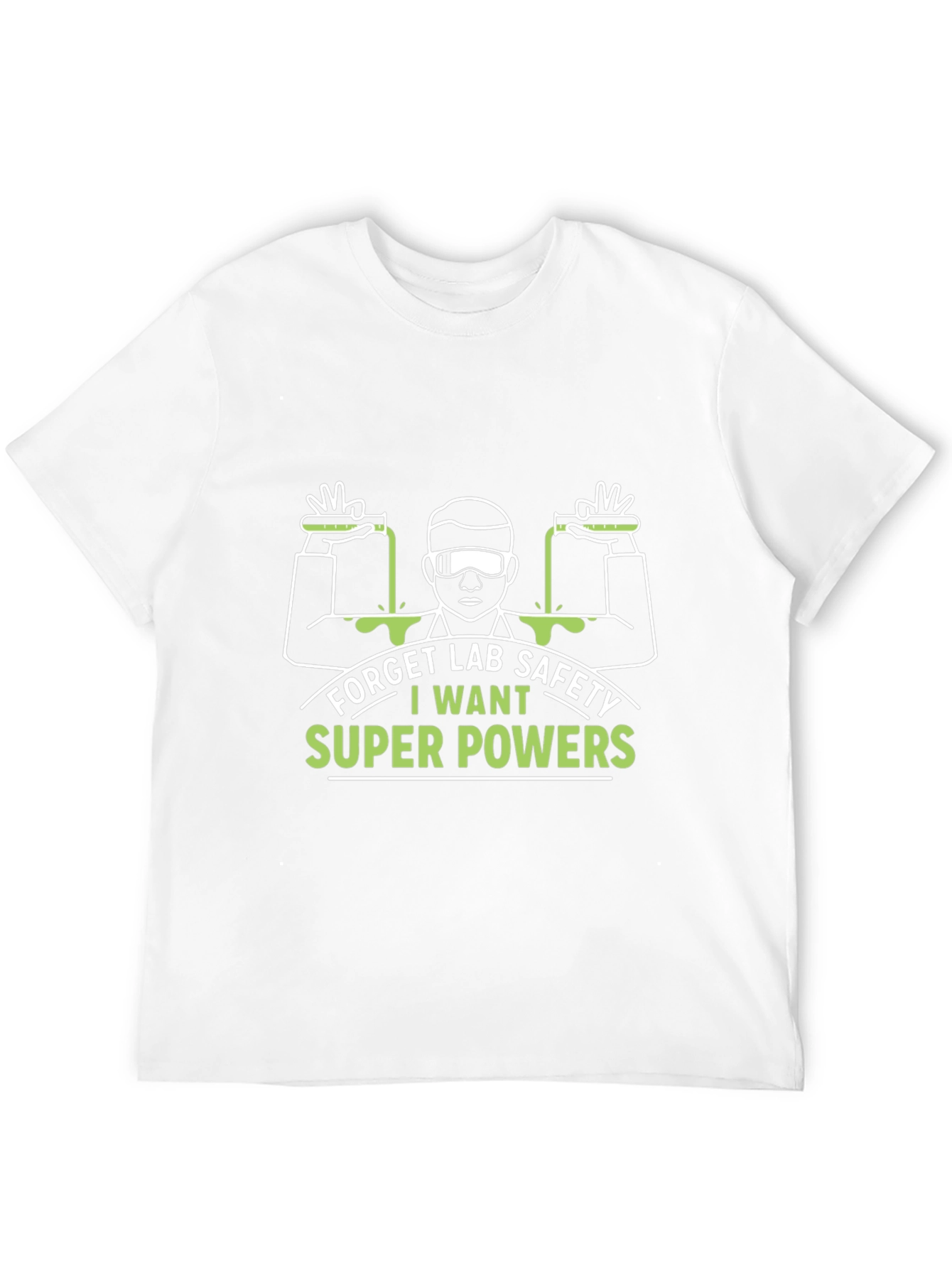 Black Funny Lab Safety Super Powers T-Shirt view 12