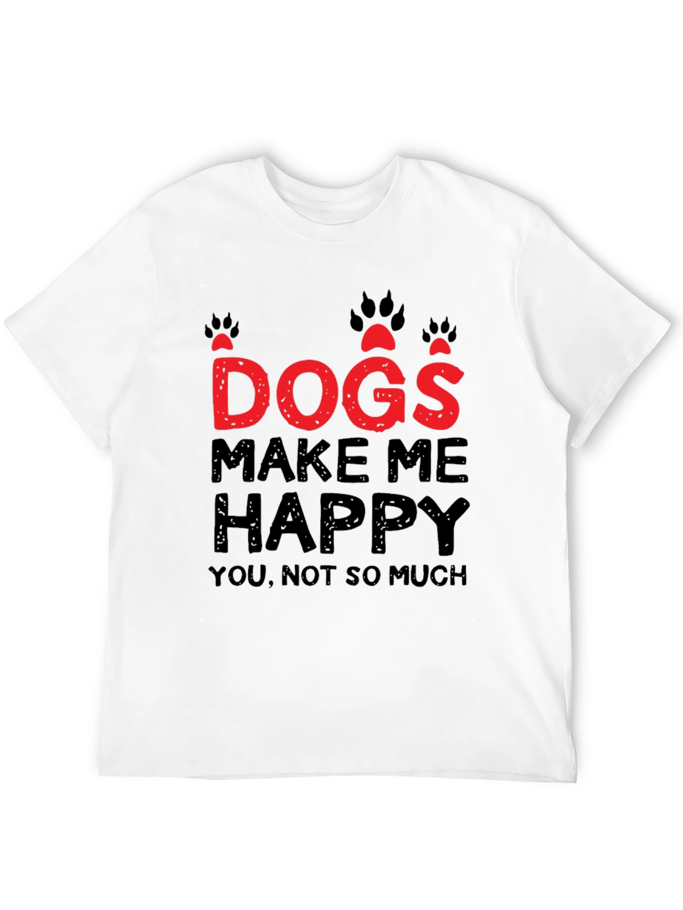 Black Dogs Make Me Happy Graphic T-Shirt view 12