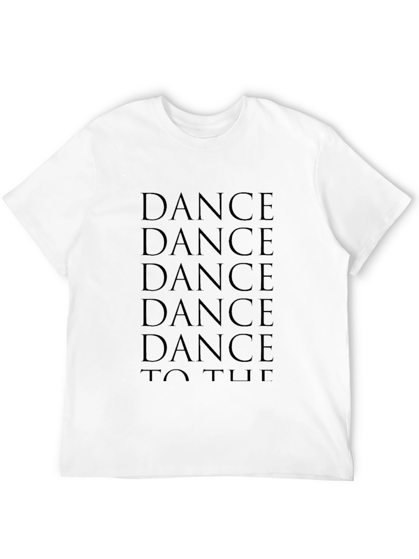 Black Dance T-Shirt: Black Cotton Graphic Tee view 12