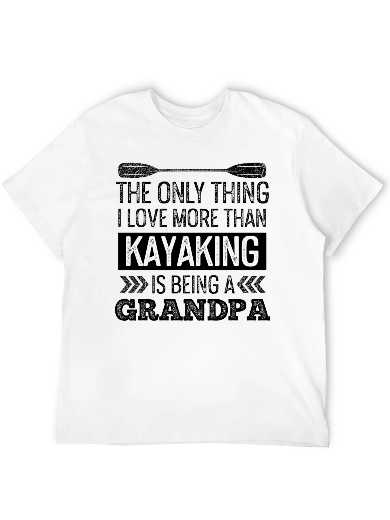 Black Kayaking Grandpa T-Shirt - Perfect Gift! view 12
