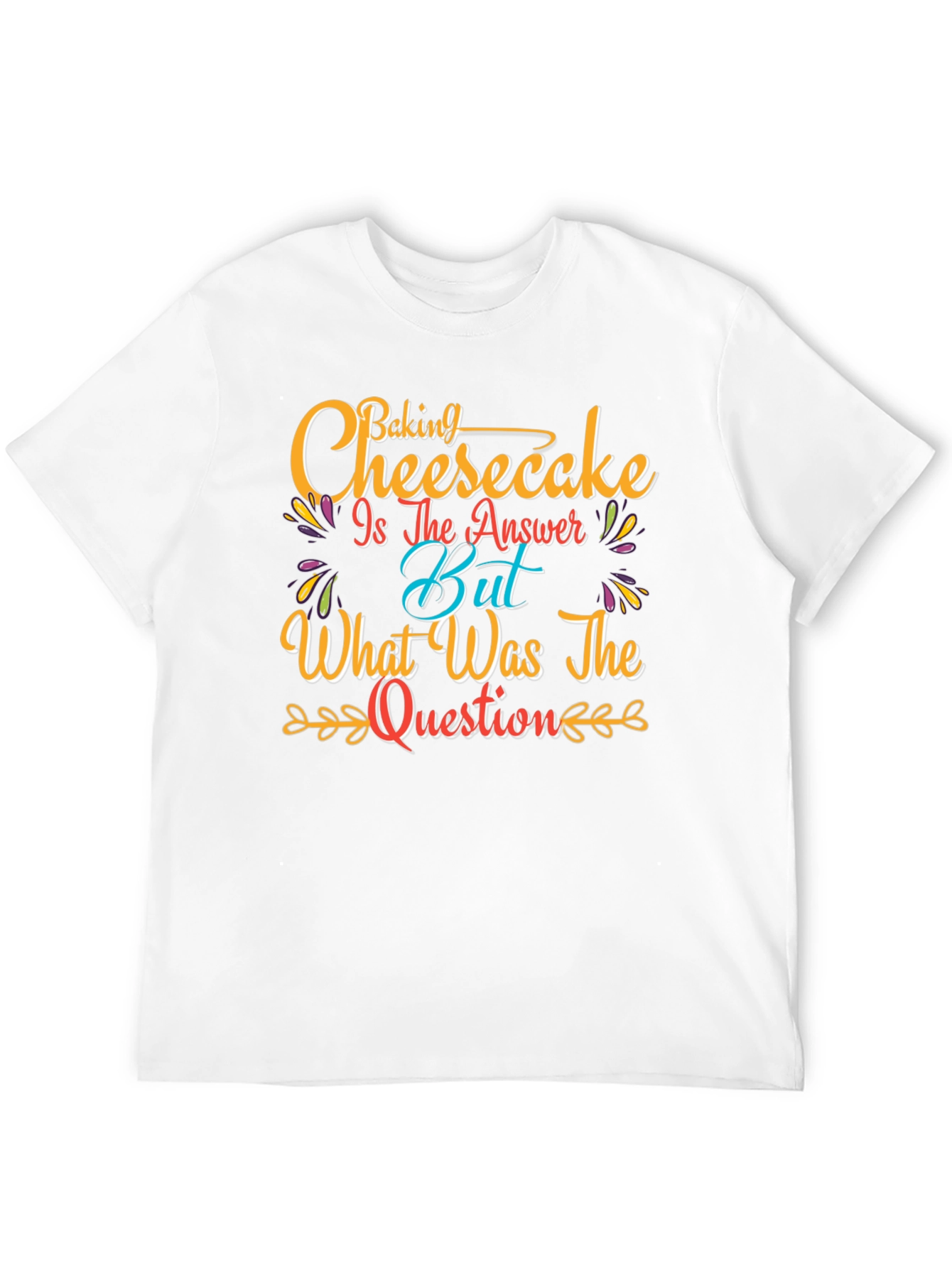 Black Baking Cheesecake T-Shirt - Funny Foodie Tee view 12