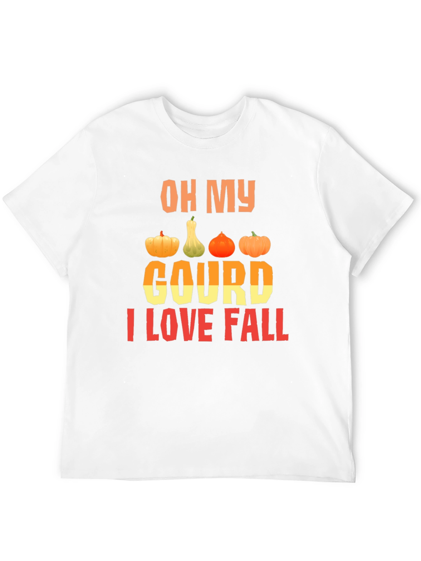 Black Oh My Gourd I Love Fall T-Shirt view 12