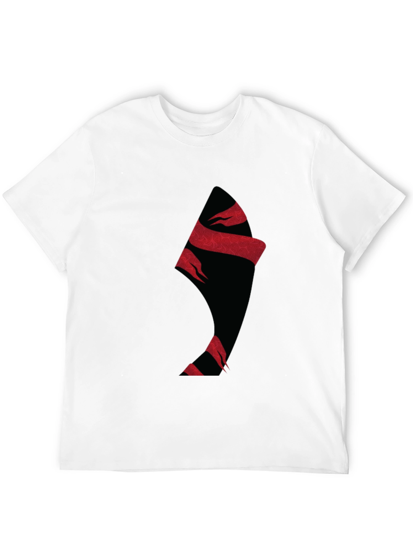 Black Graphic Print Crew Neck T-Shirt view 12