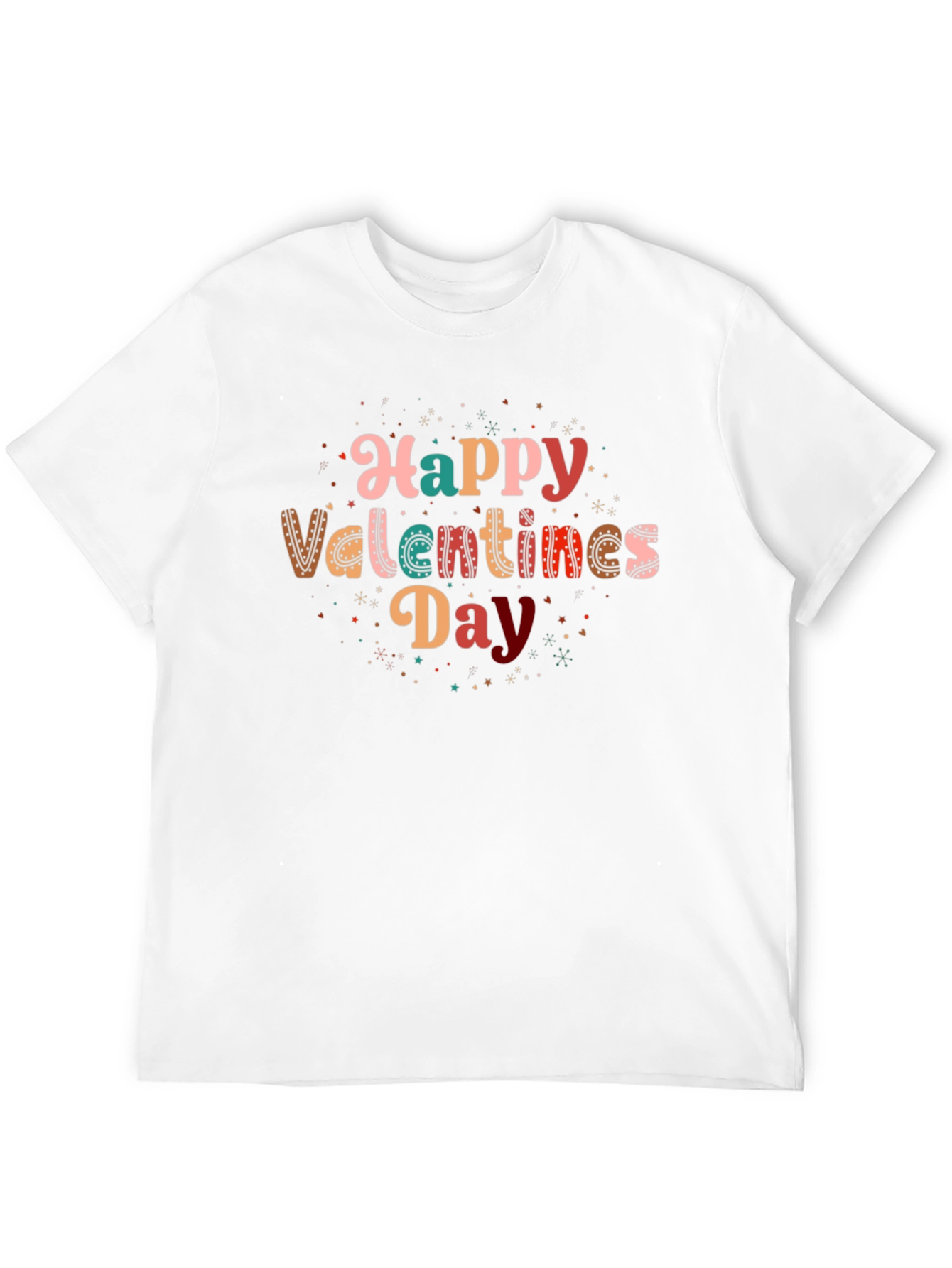 Black Happy Valentines Day Graphic T-Shirt view 12