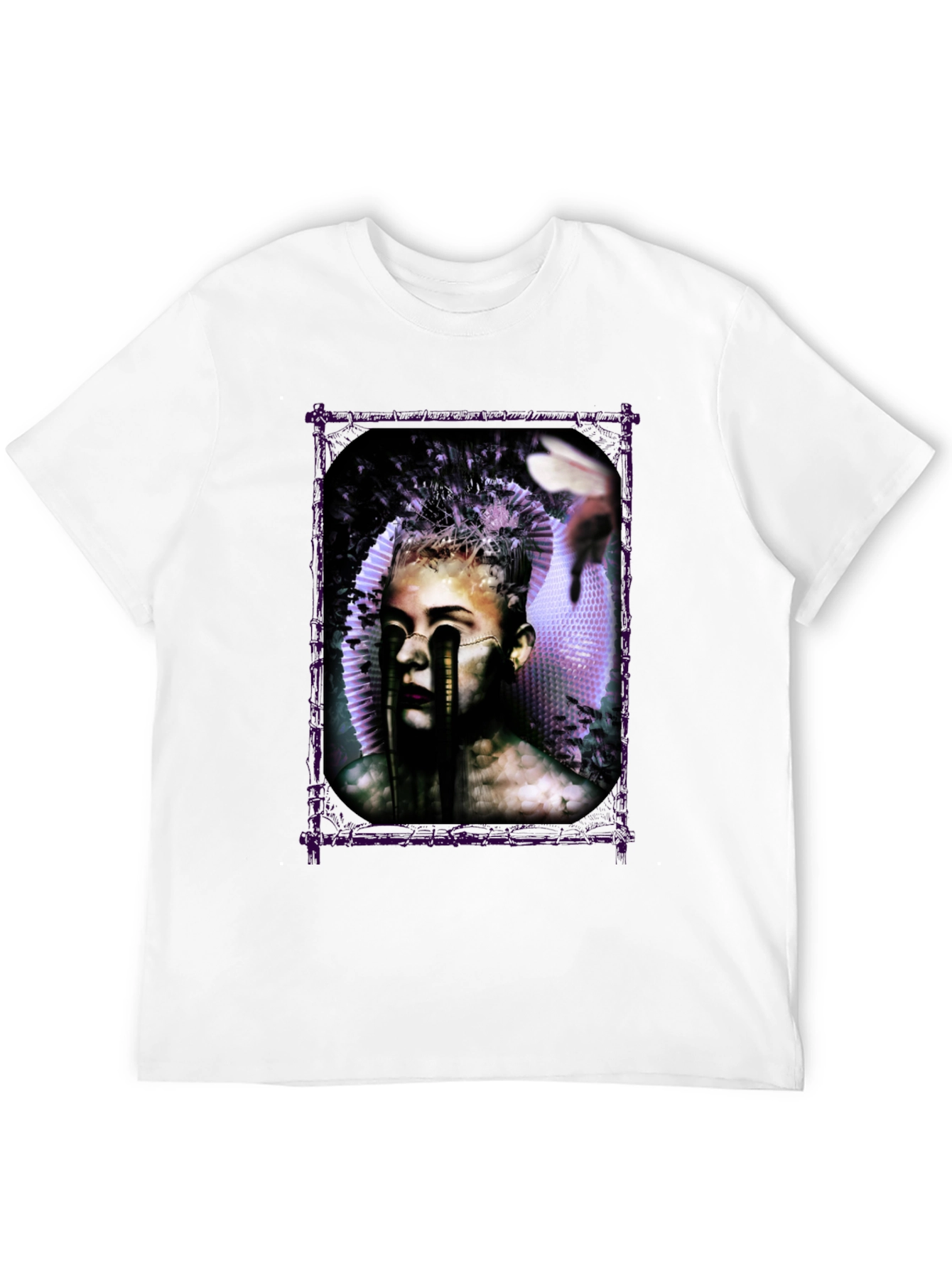 Black Artistic Graphic Print Tee view 12