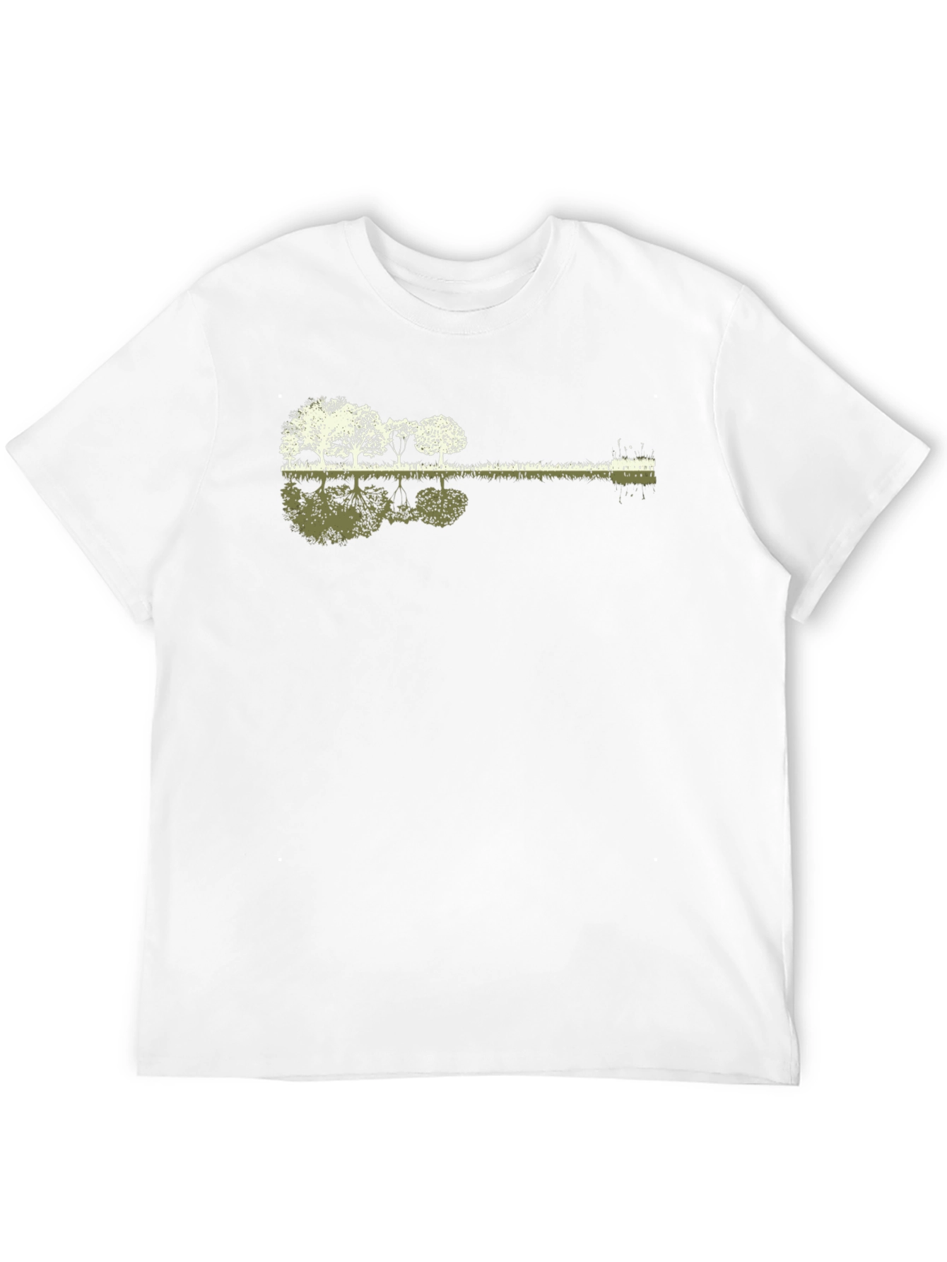 Black Nature Guitar Graphic Tee - Unique Music Lover Gift view 12