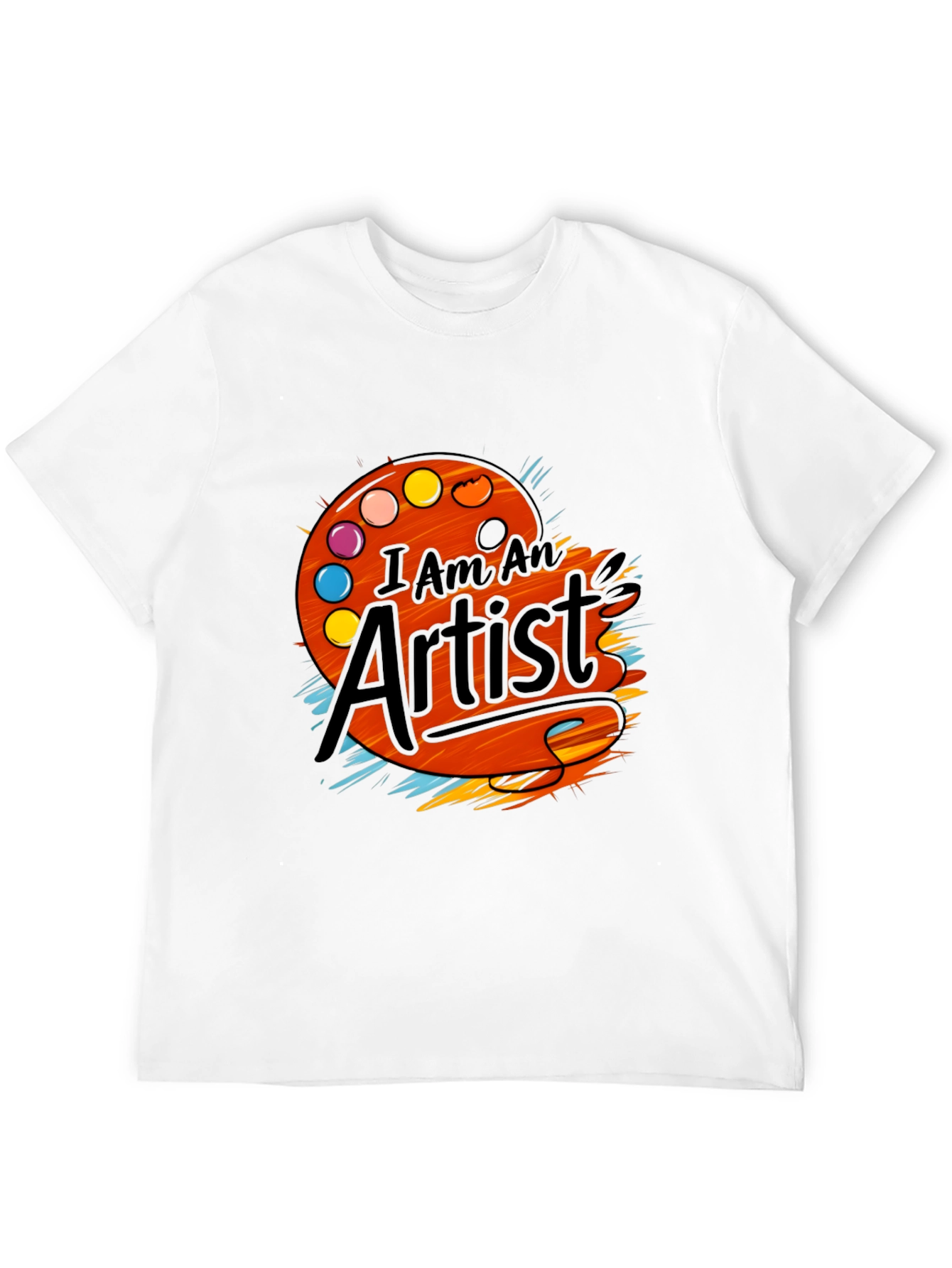 Black I Am An Artist T-Shirt - Painter Palette Graphic Tee view 12