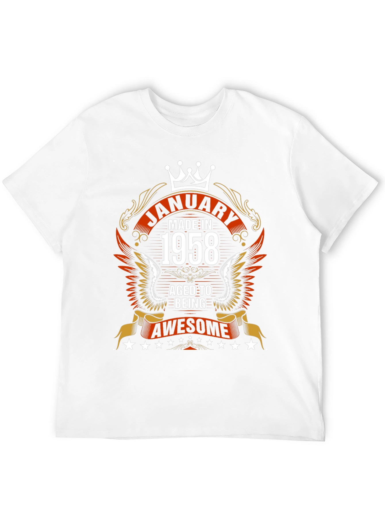 Black January 1958 Aged To Awesome T-Shirt view 12