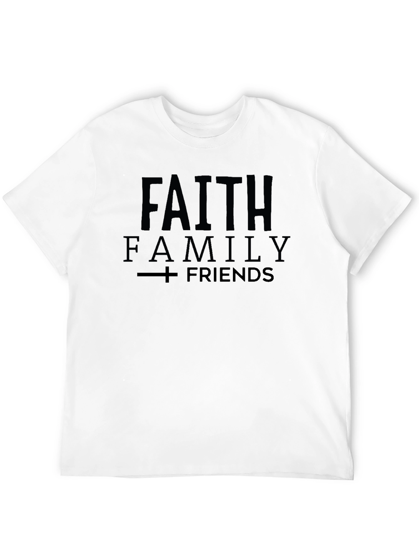 Black Faith Family Friends Graphic Tee - Black T-Shirt view 12