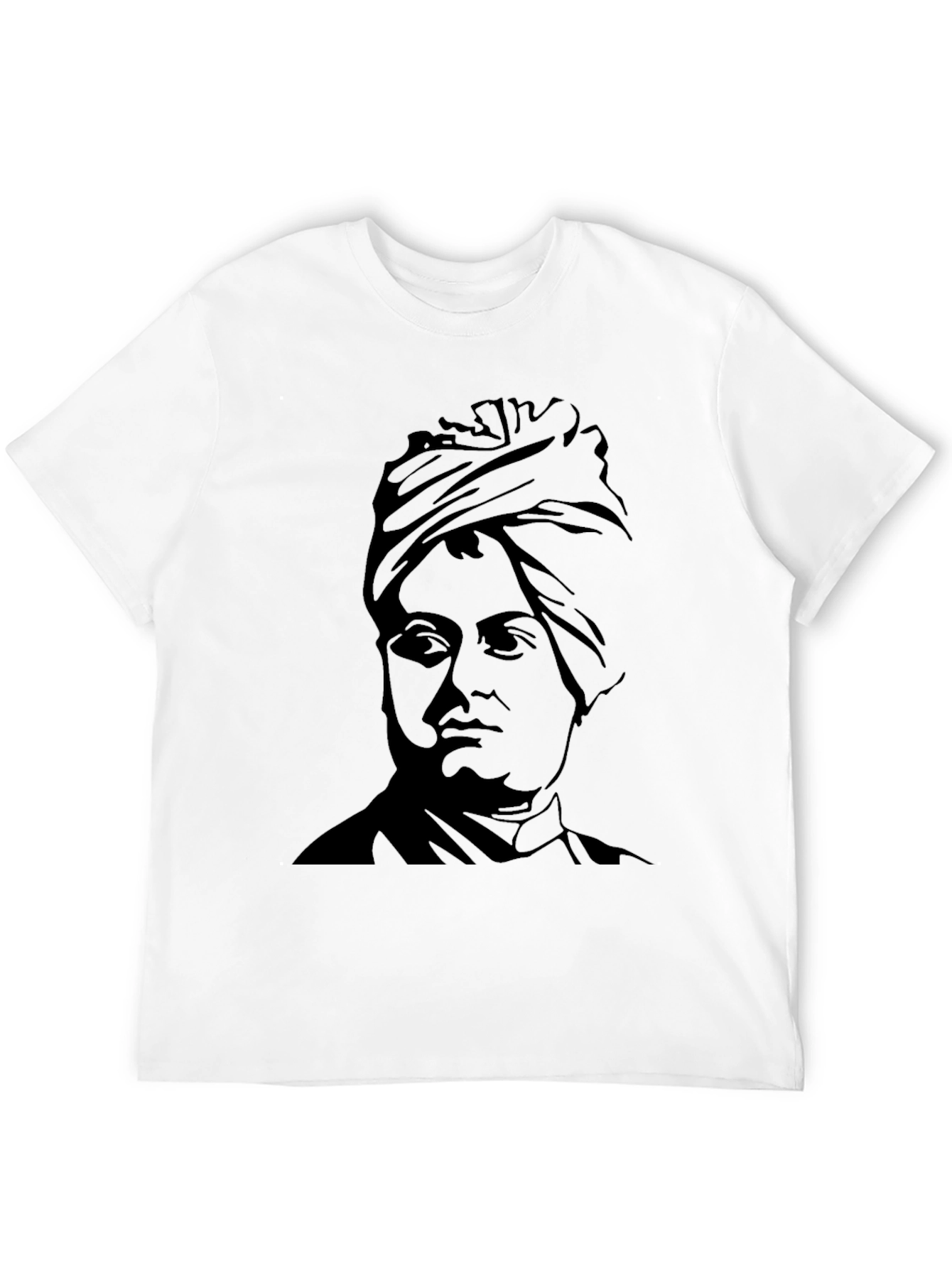 Black Black T-Shirt with Portrait Graphic view 12