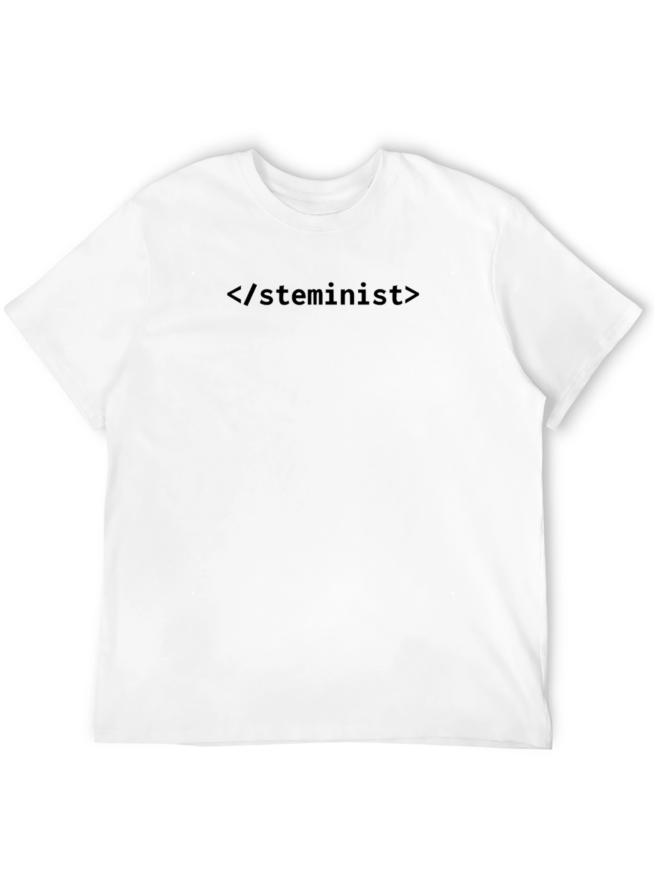 Black Steminis T-Shirt - Black, Minimalist Coded Humor view 12