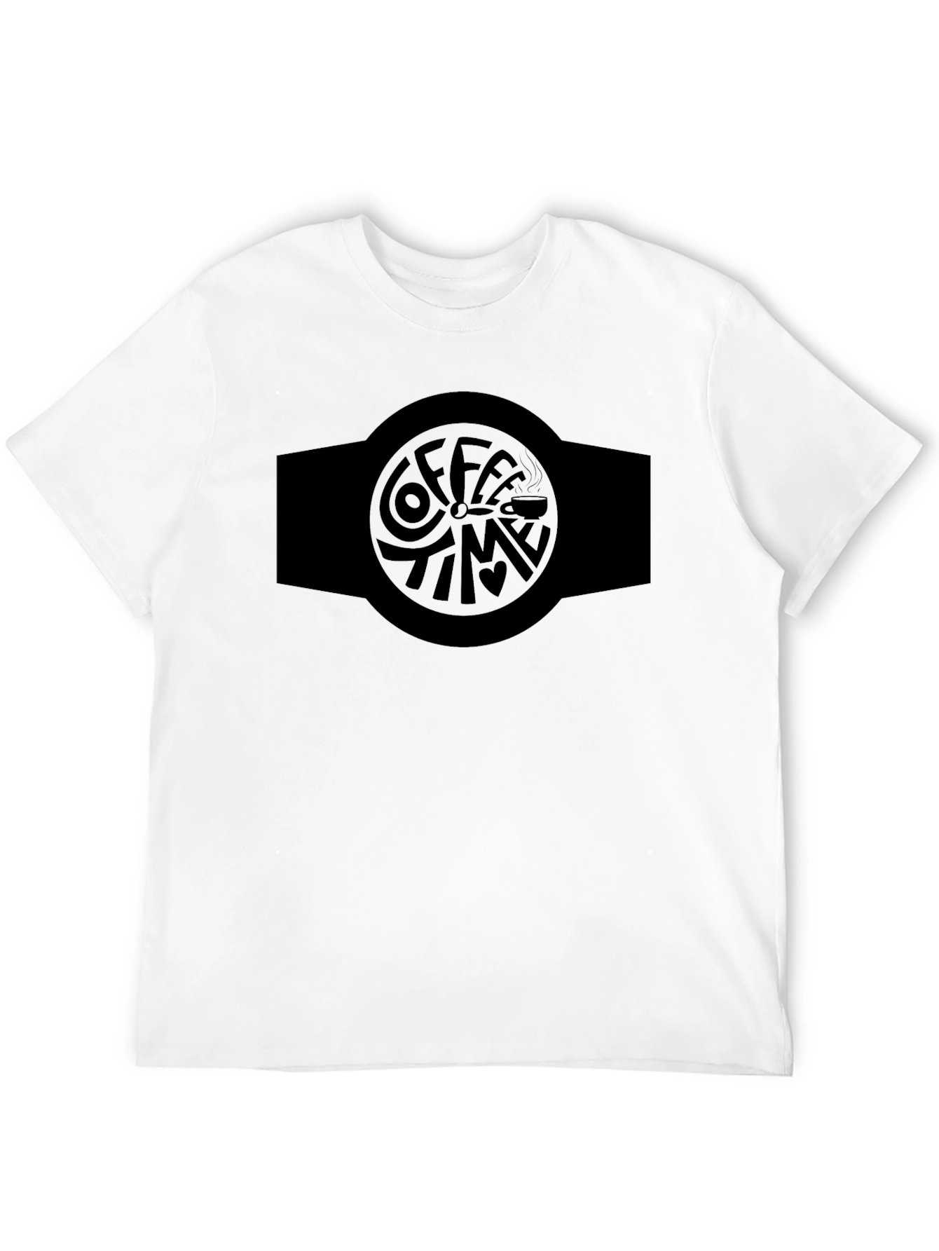 Black Coffee Time Black Graphic Tee view 12